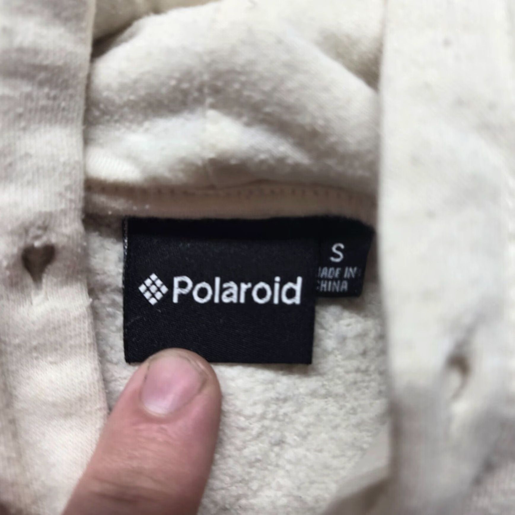 Polaroid Polaroid Logo Hoodie White Unisex Adult Small Hipster Photography Sweatshirt Size S / US 4 / IT 40 - 4 Thumbnail