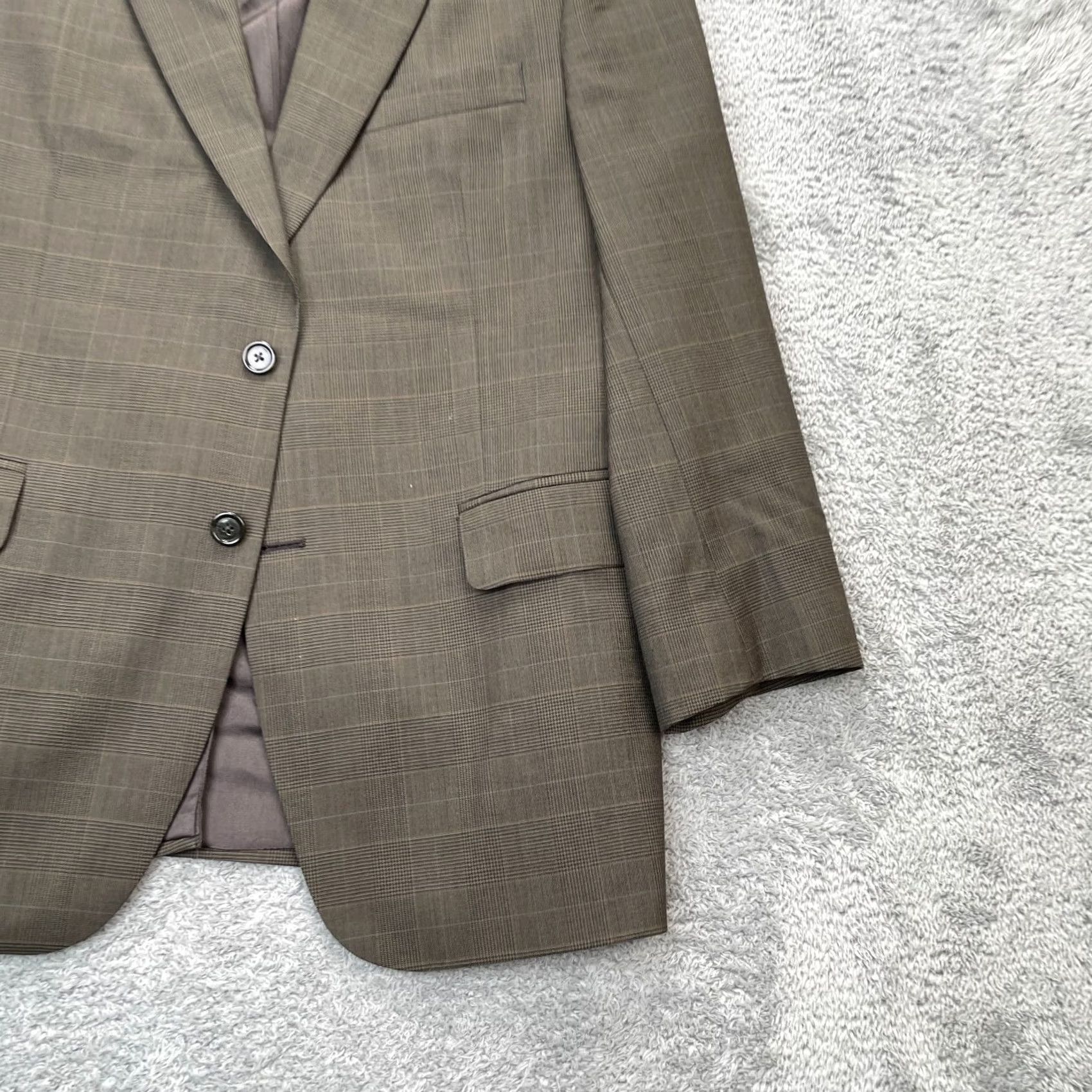 Jos. A. Bank VTG Jos. A. Bank Jacket Mens 40S Brown Sport Coat Glen Plaid Wool Single Breasted Wool 40 Medium? Size US XXS / EU 40 - 7 Thumbnail