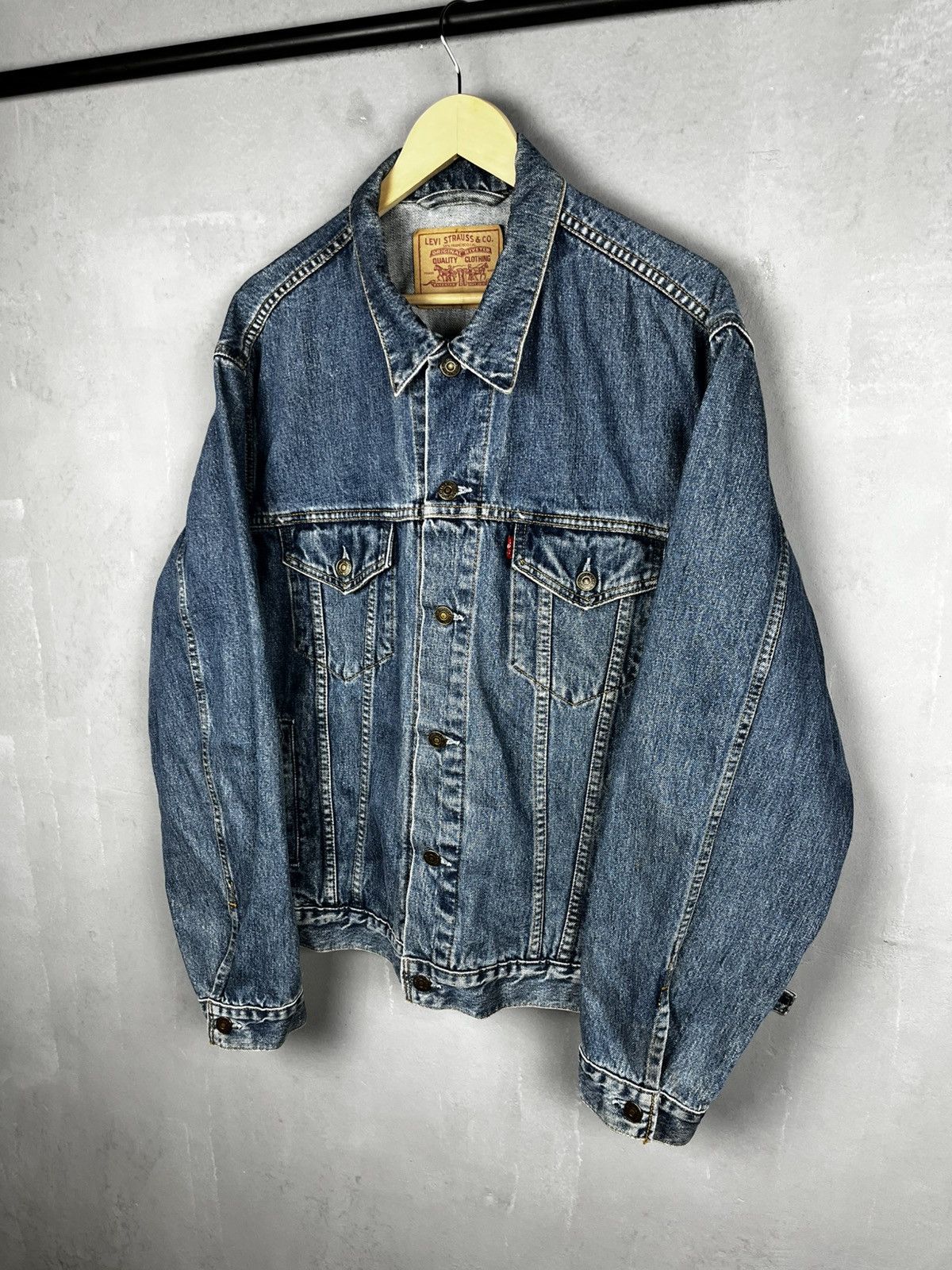 Levi's Levis denim jacket vintage 90s western style Size US XXL / EU 58 / 5 - 1 Thumbnail