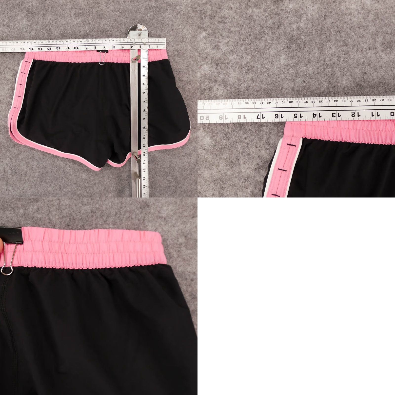 Under Armour Under Armour Shorts Women Medium Lined Black Pink Elastic Waist Drawstring Logo Size 24" / US 00 / IT 34 - 9 Thumbnail