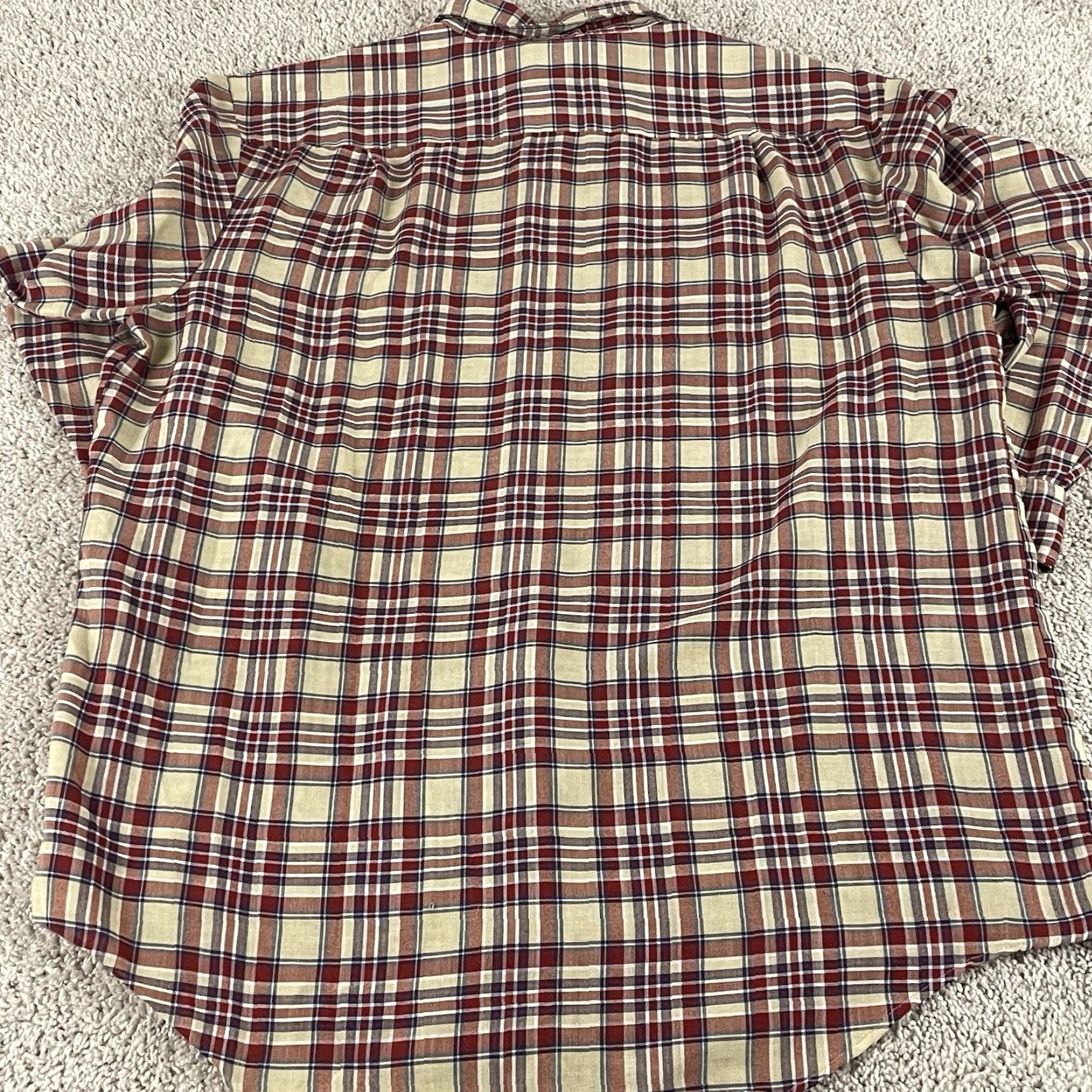 Vintage VINTAGE Big Mac Western Shirt Men XL Plaid Lightweight Cowboy Rancher 70s T433 Size US XL / EU 56 / 4 - 3 Thumbnail