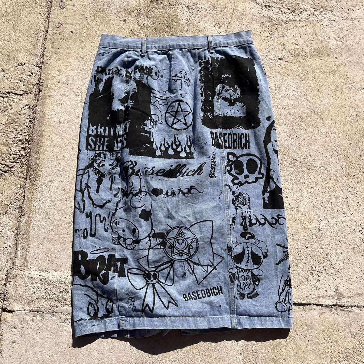 Other Basedbich denim midi skirt size 2xl Size 35" - 1 Thumbnail