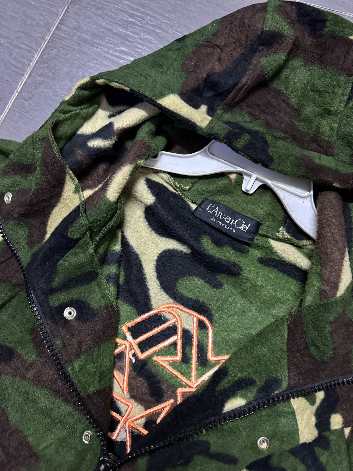 Japanese Brand L’Arc En Ciel Camo fleece jacket Size US M / EU 48-50 / 2 - 5 Thumbnail