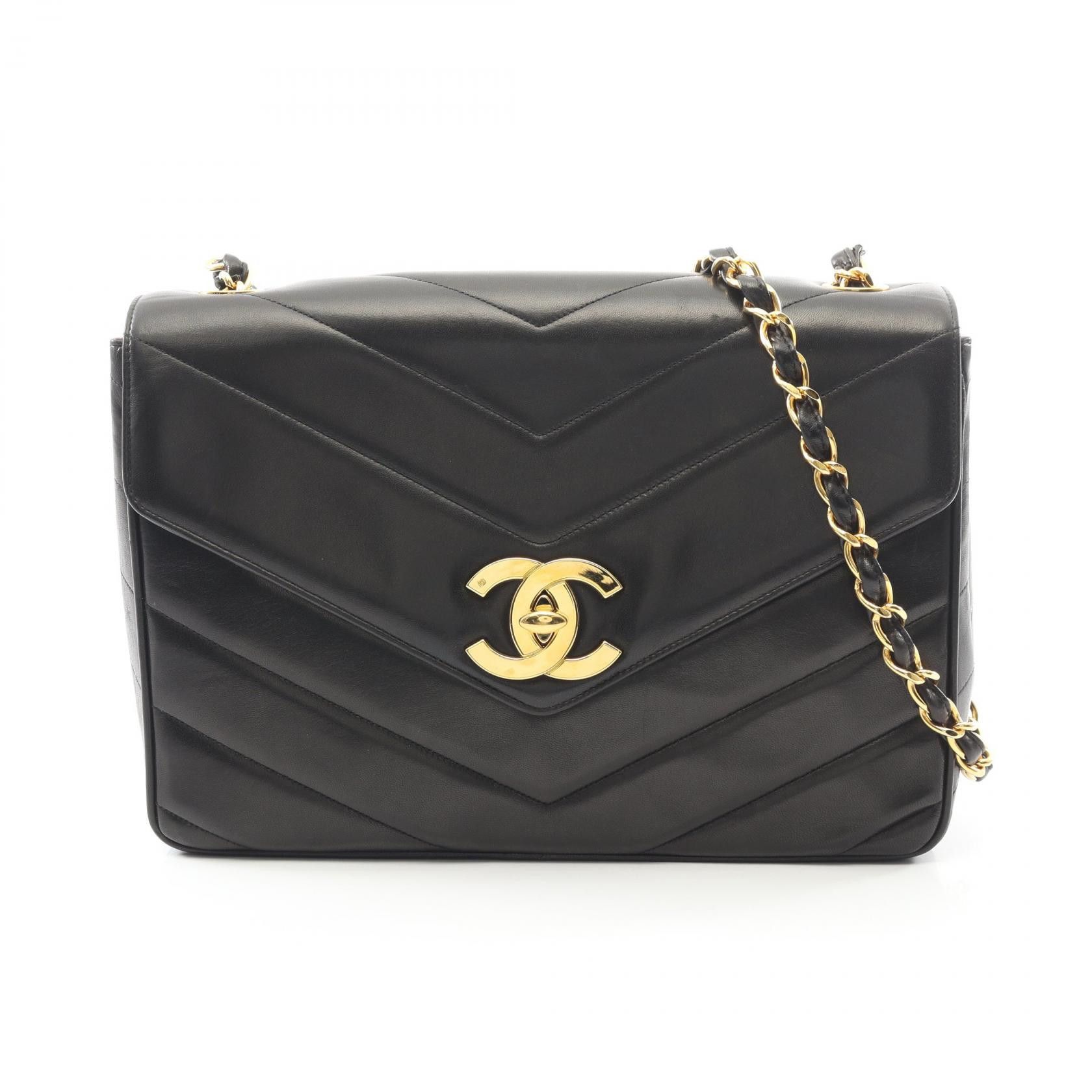 Chanel Chanel Chanel V Stitch Lambskin Shoulder Bag Leather Shoulder Bag DUTY FREE for USA Size ONE SIZE - 1 Thumbnail