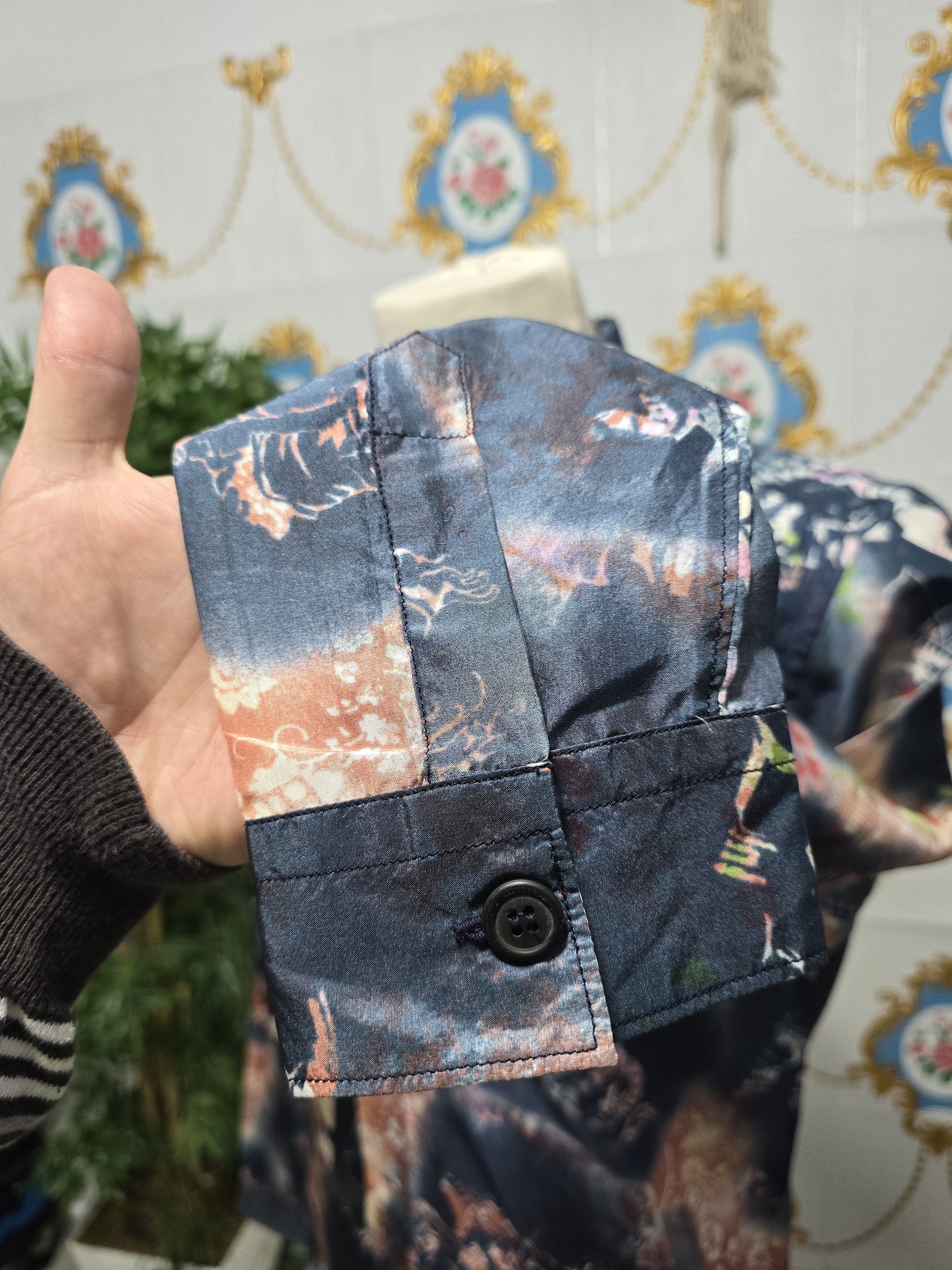 Marithe + Francois Girbaud MARITHE FRANCOIS GIRBAUD Navy Multicolored. 90' 100% silk Size US M / EU 48-50 / 2 - 7 Thumbnail