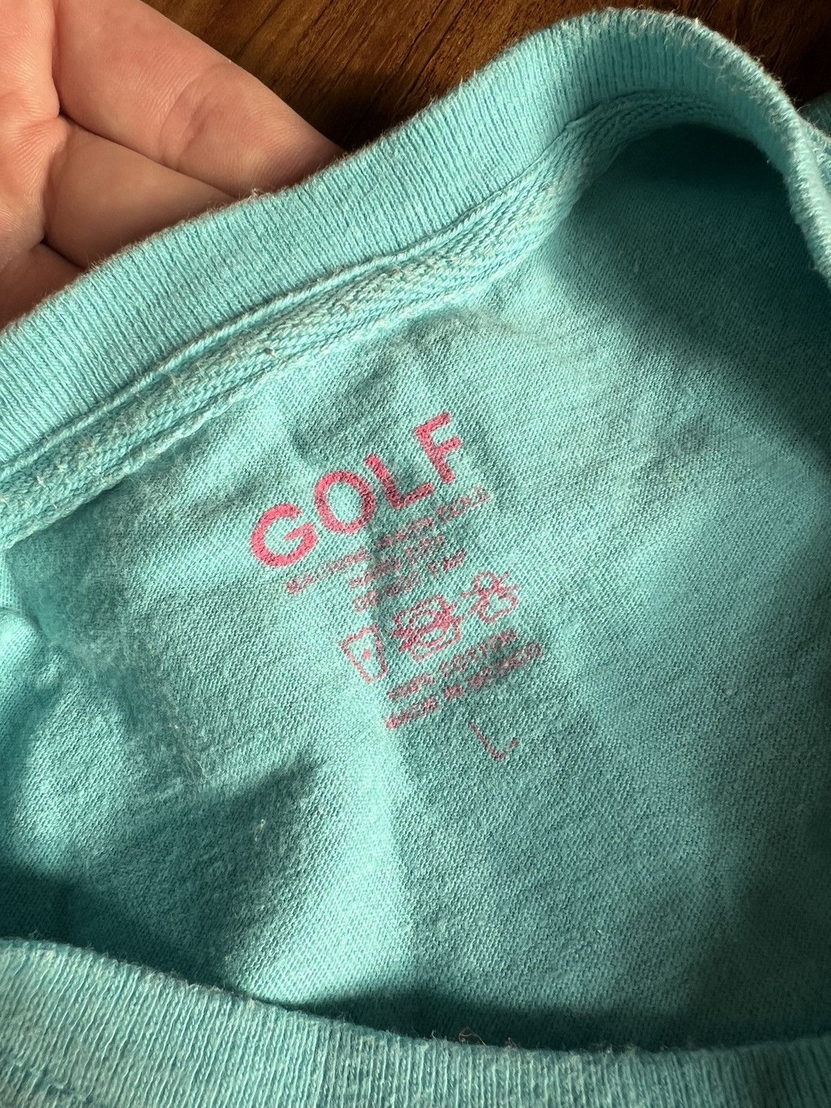 Golf Wang × Odd Future × Tyler The Creator RARE Golf Wang Blue Script tee Size US L / EU 52-54 / 3 - 3 Thumbnail