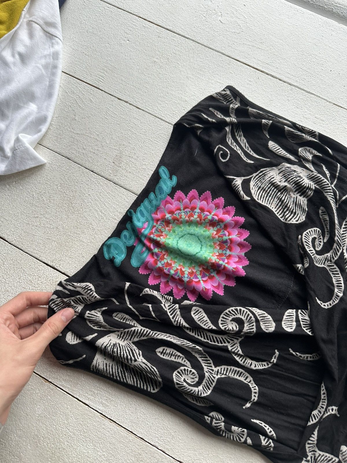 Desigual 🚨Desigual Womens Mesh Jacket Face JPG Style Rare Old Money Size L / US 10 / IT 46 - 2 Thumbnail
