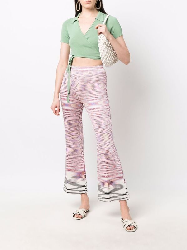 Missoni o1mle0824 Knitted Trousers in Multicolor Size 28" / US 6 / IT 42 - 3 Thumbnail