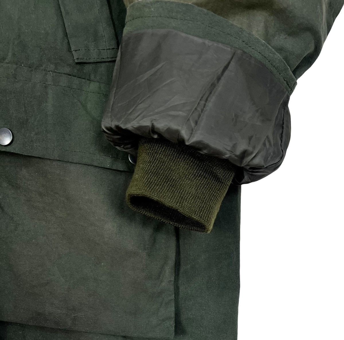 Barbour Vintage Open Green Waxed Jacket Size US XXL / EU 58 / 5 - 7 Thumbnail