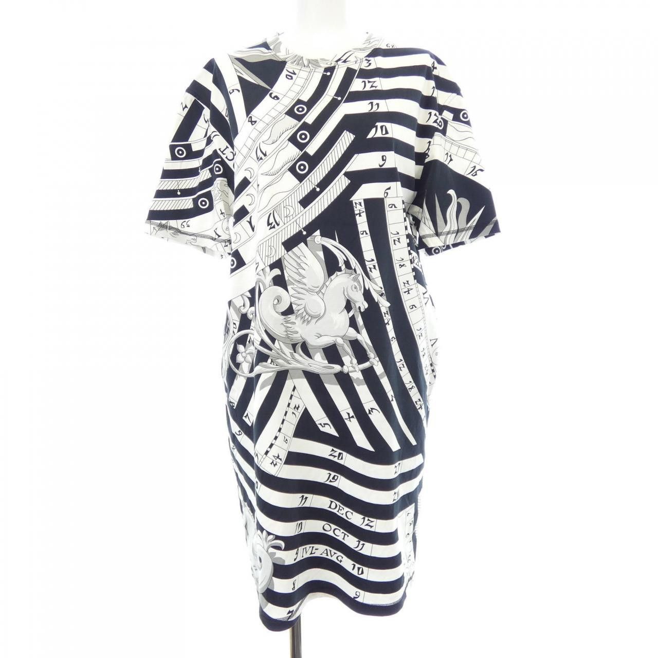 Hermes Hermes Hermes ASTROLOGY REMIX Cotton Dress Textile Dresses DUTY FREE for USA Size ONE SIZE - 1 Thumbnail