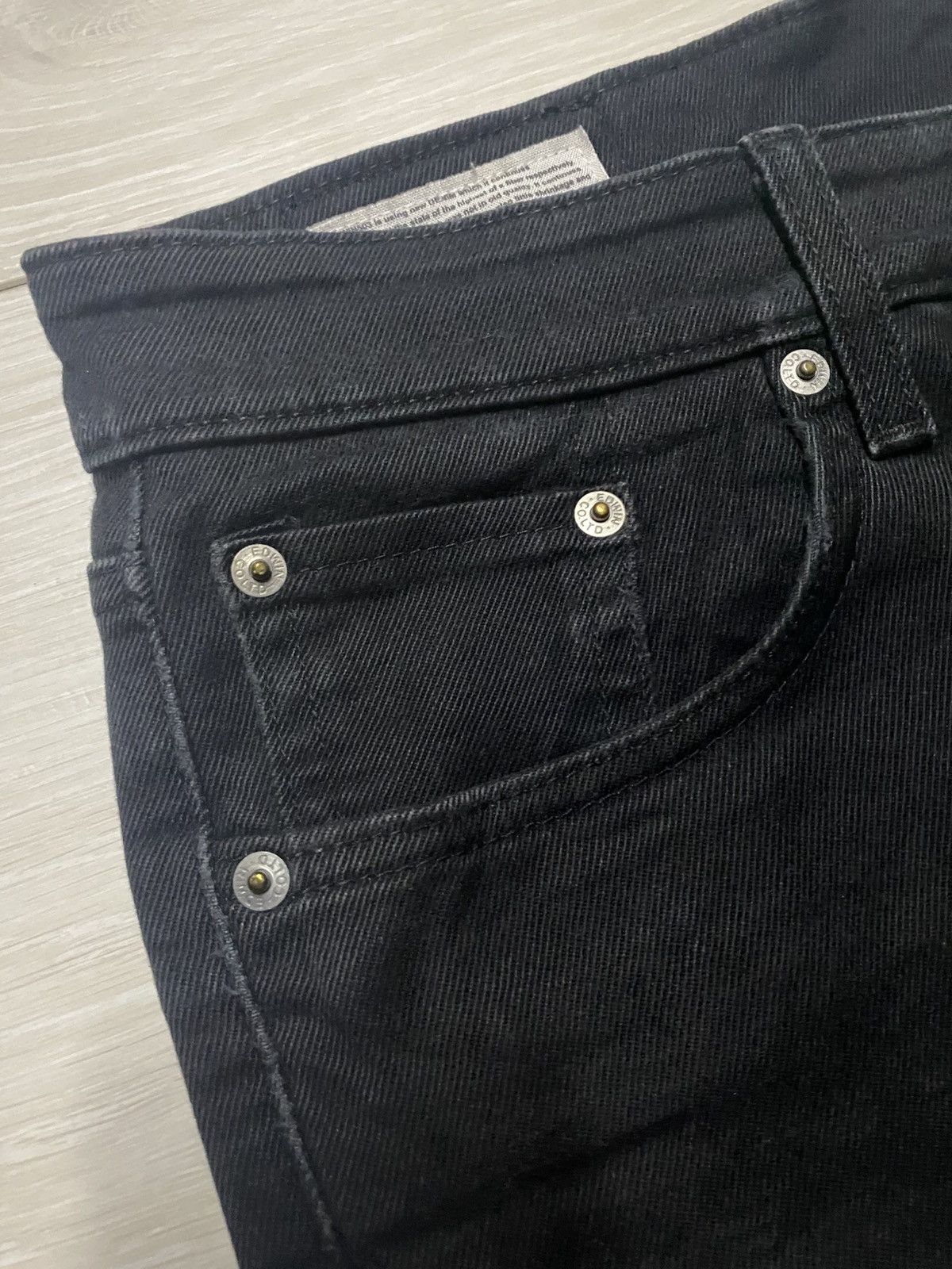 Japanese Brand Vintage Edwin 503 Black Denim Distressed Loose Jeans Size US 32 / EU 48 - 7 Thumbnail