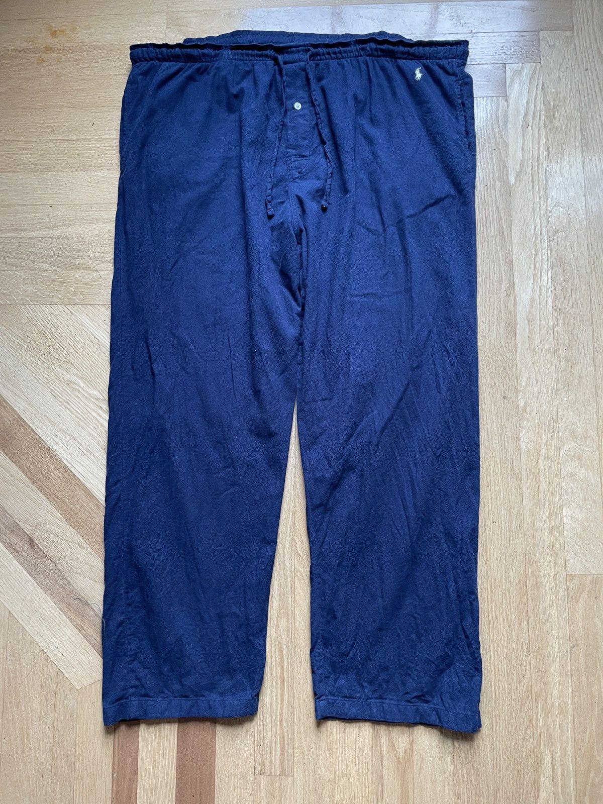 Polo Ralph Lauren Vintage 90s Polo Ralph Lauren Sleepwear Pants Baggy Navy XL Size US 36 / EU 52 - 1 Thumbnail