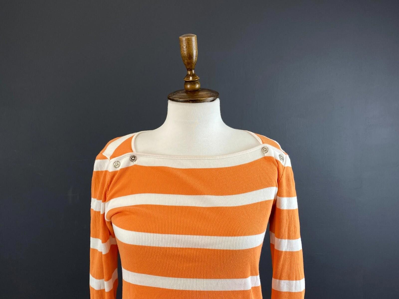 Lauren Ralph Lauren Lauren Ralph Lauren Stripe Knit Boat Neck Sweater Size S Size S / US 4 / IT 40 - 3 Thumbnail