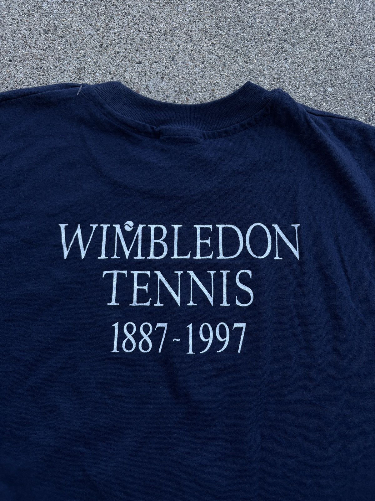Hanes Vintage 1997 Hanes “Wimbledon Tennis” Navy T-Shirt Size XL Size US XL / EU 56 / 4 - 5 Thumbnail