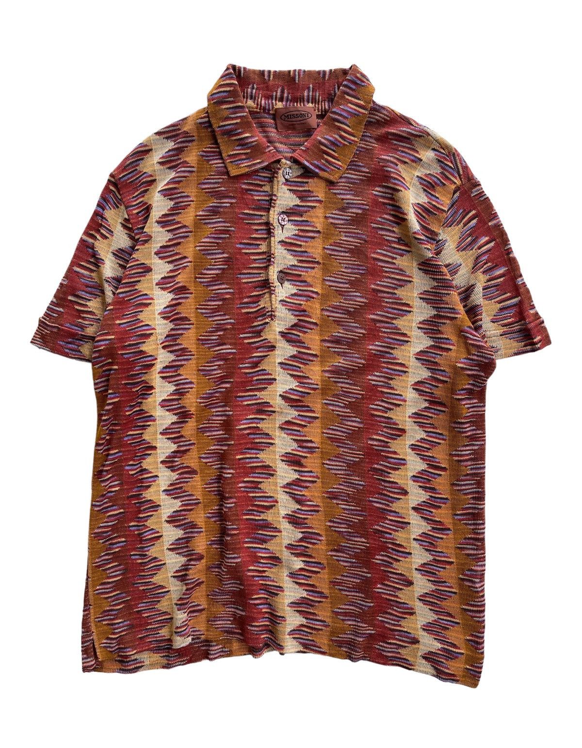 Missoni Vintage Missoni Polos Knitted Luxury Shirt Size US M / EU 48-50 / 2 - 1 Thumbnail
