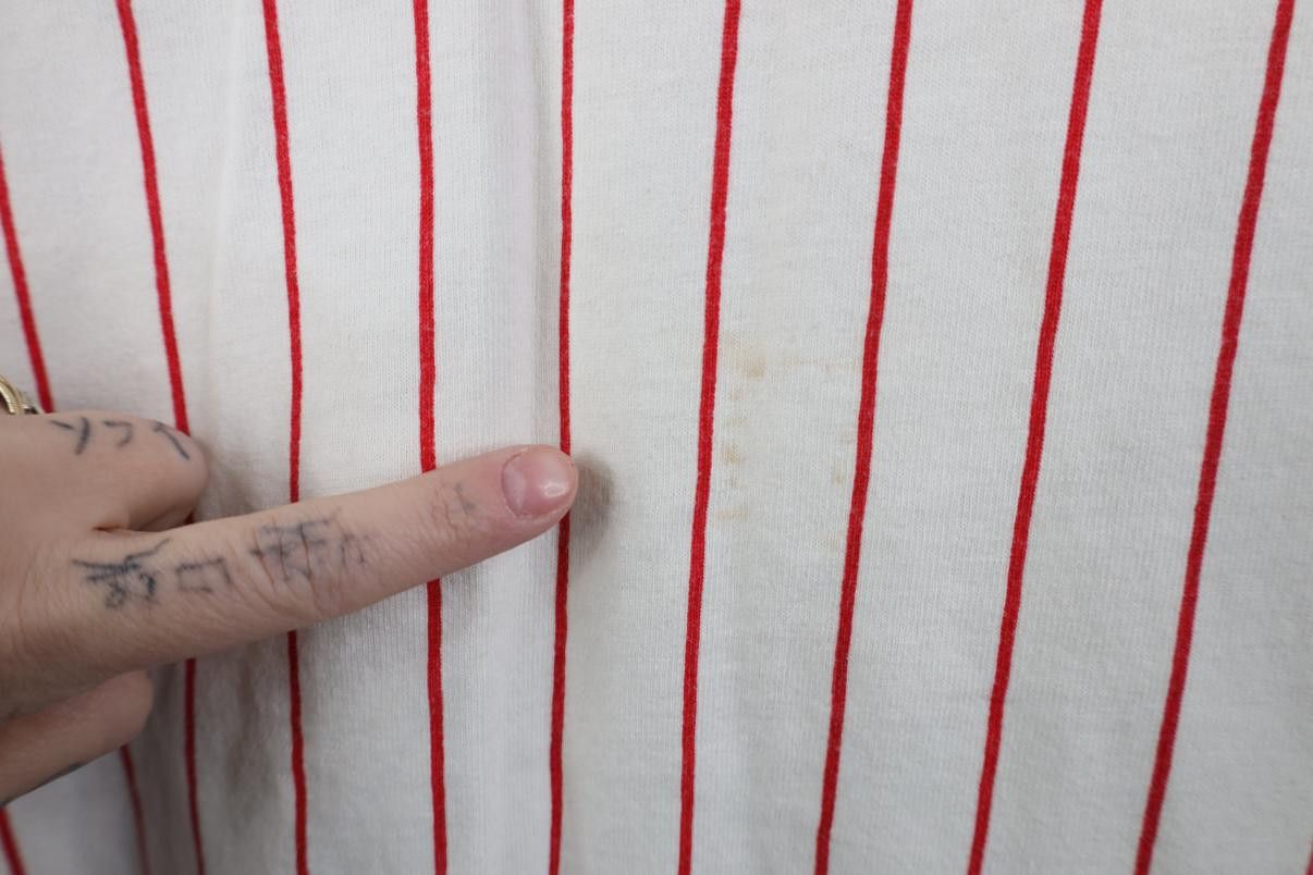 Vintage Vintage 90s Sunflower Pinstriped Baseball Jersey Shirt USA Size XXL / US 16-18 / IT 52-54 - 13 Thumbnail