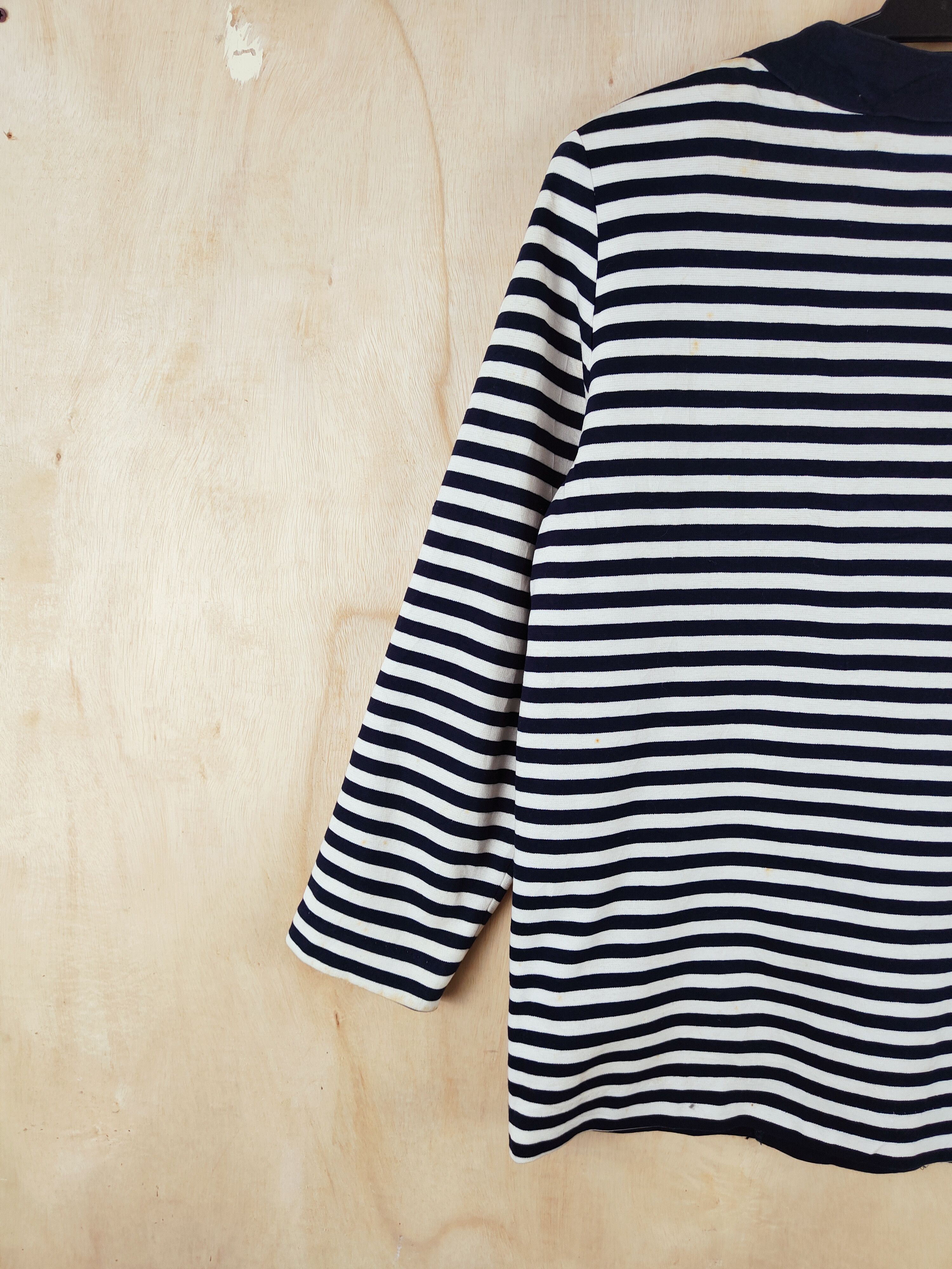 Vintage Luxury Design 💥 Grans File Dark Blue Stripe Jackets Size M / US 6-8 / IT 42-44 - 8 Thumbnail