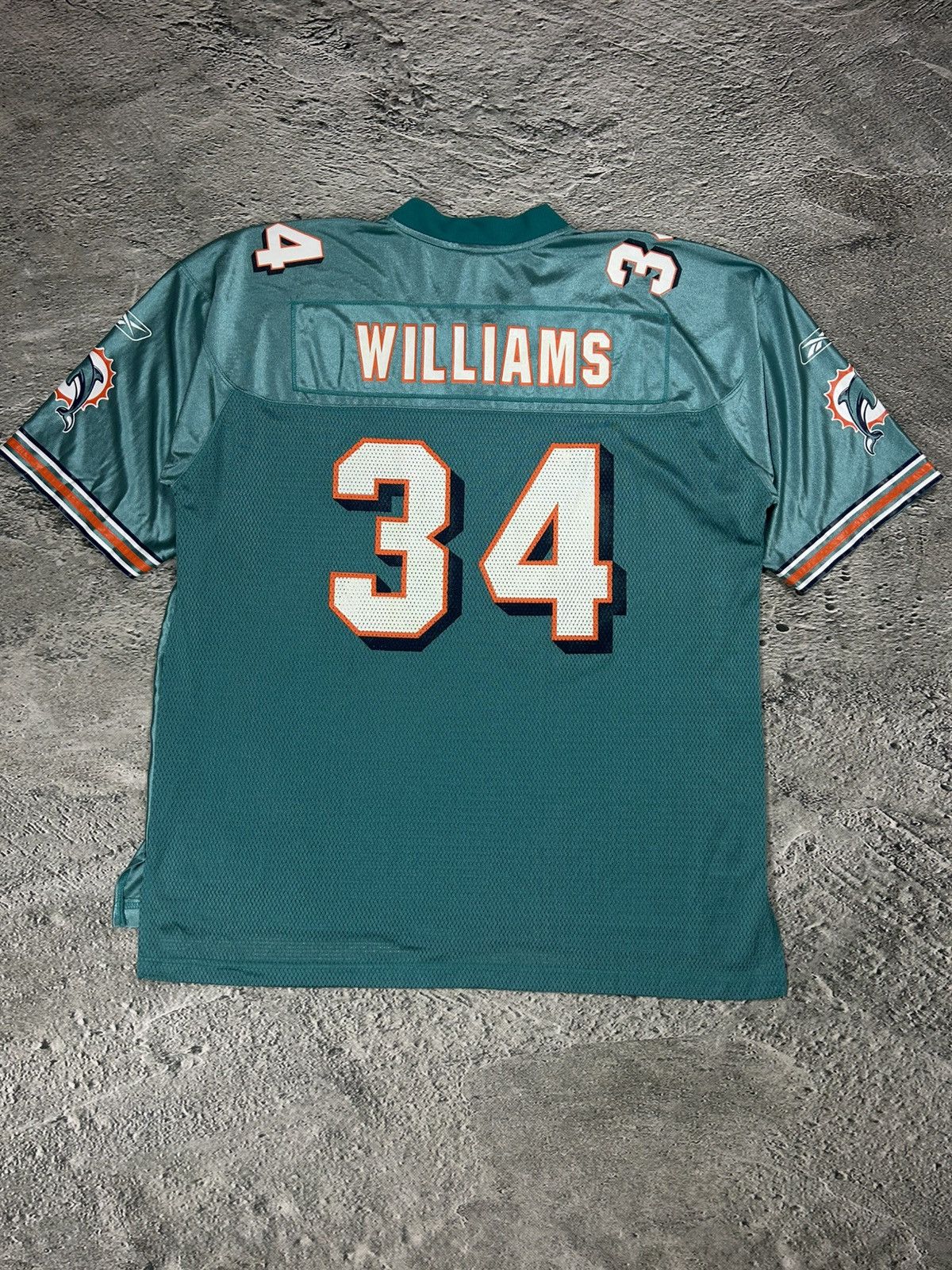 NFL Ricky Williams #34 Miami Dolphins NFL Jersey Reebok Size US XL / EU 56 / 4 - 7 Thumbnail