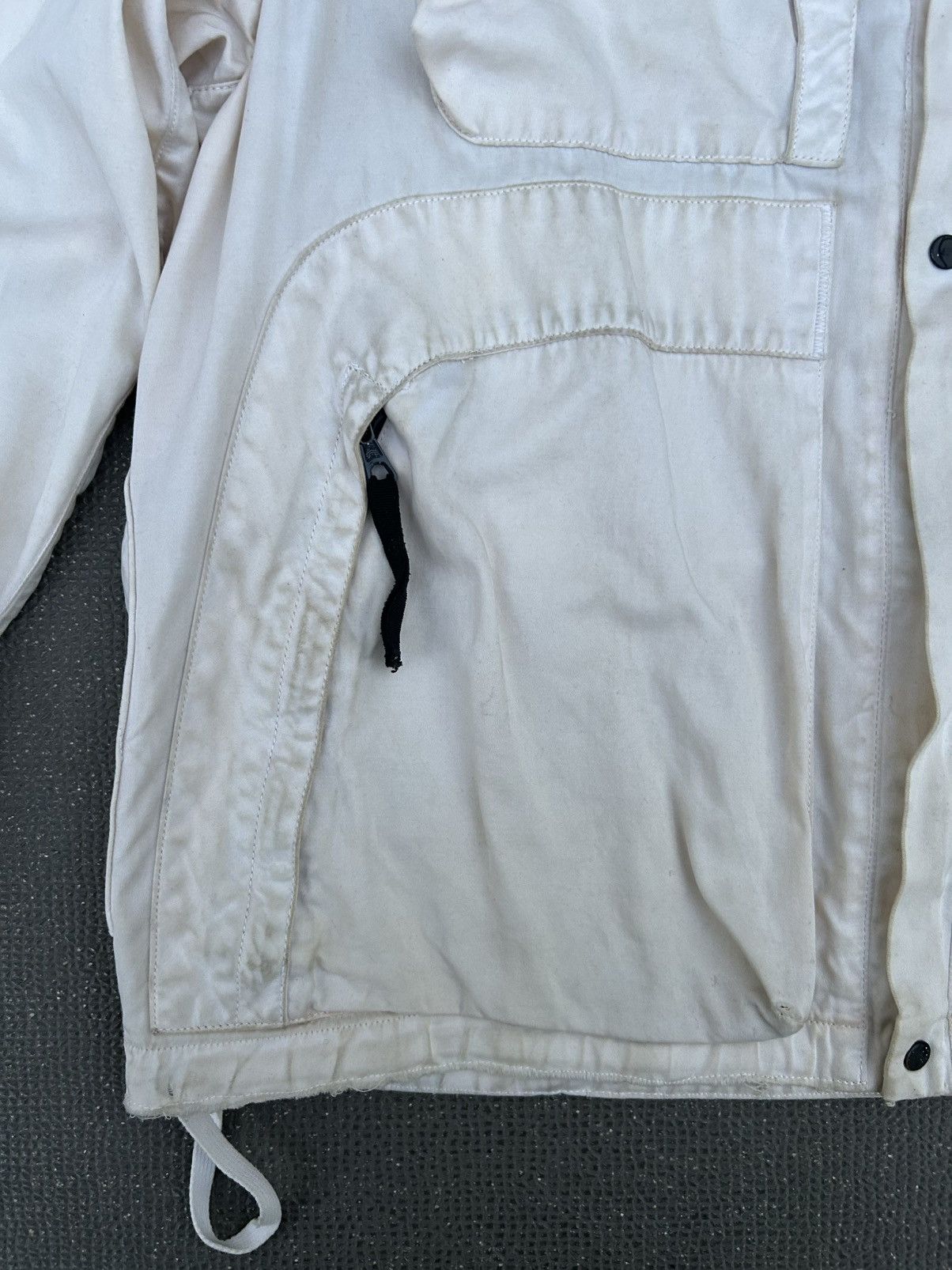 Stone Island Stone island SS1995 Raso Gommato White Multi Pocket Jacket Size US M / EU 48-50 / 2 - 4 Thumbnail