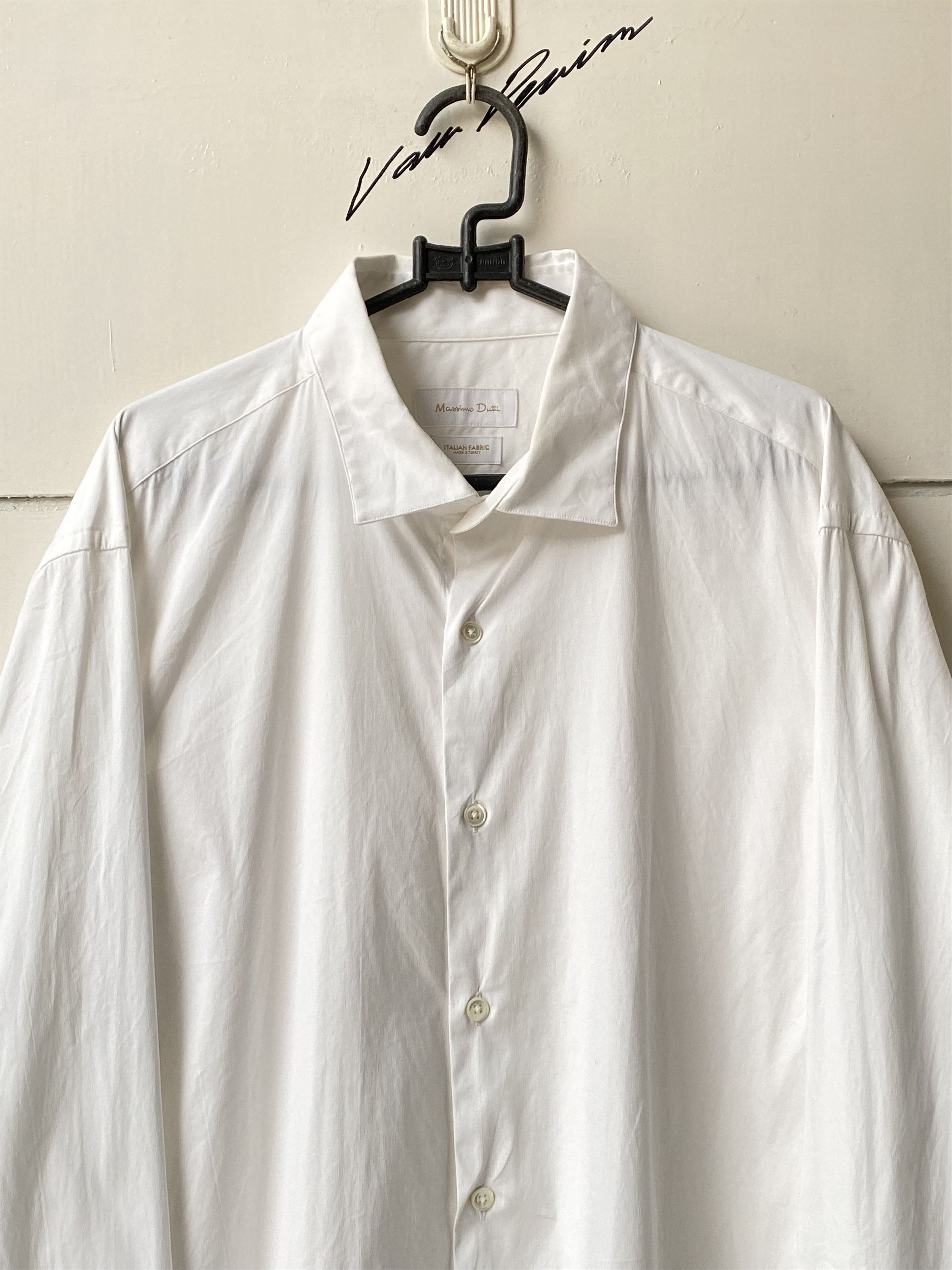 Massimo Dutti MASSIMO DUTTI White Shirt Size US L / EU 52-54 / 3 - 3 Thumbnail