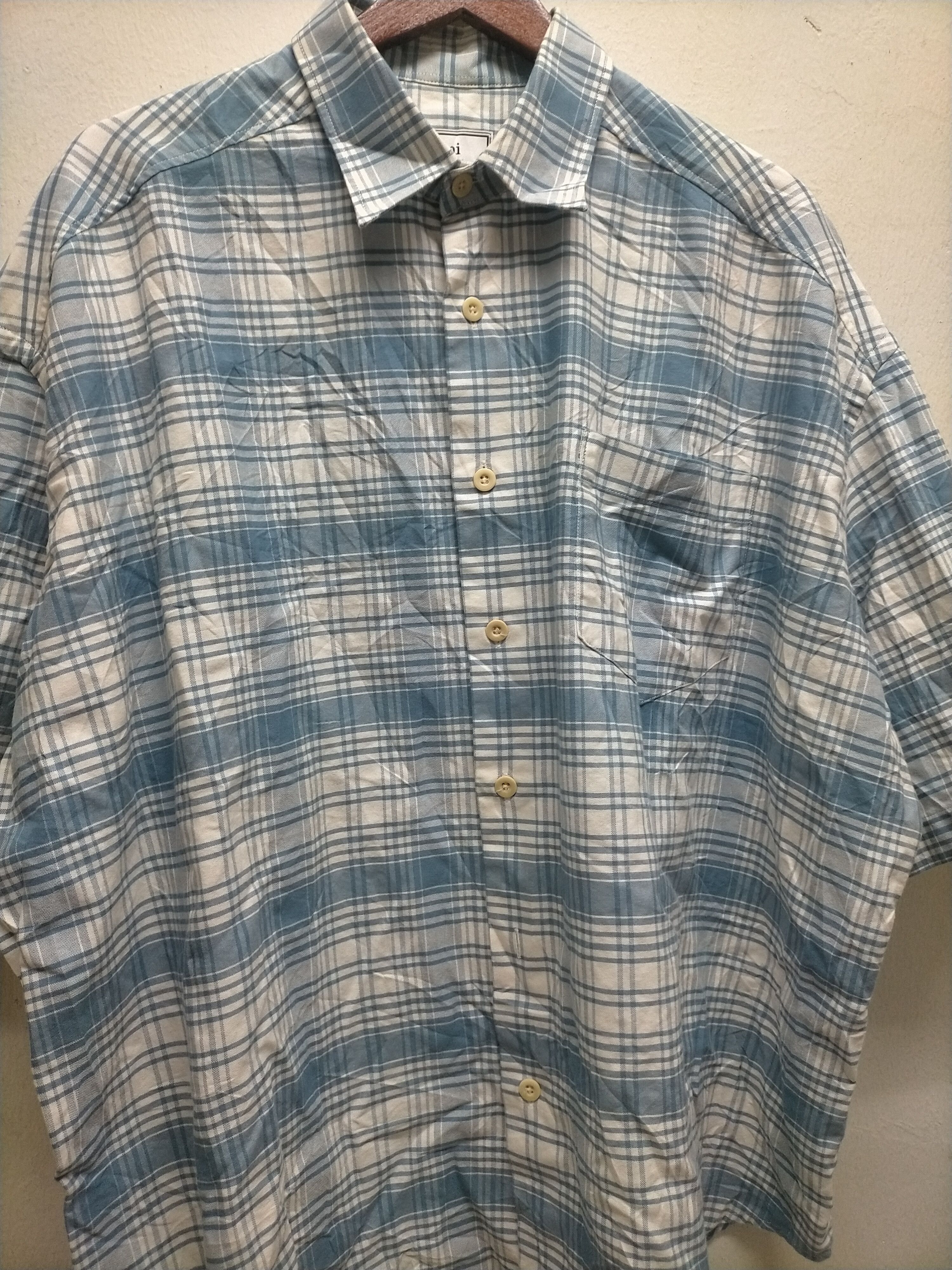 AMI AMI Plaid Checked Button Ups Boxy Fits Shirts Size US M / EU 48-50 / 2 - 7 Thumbnail