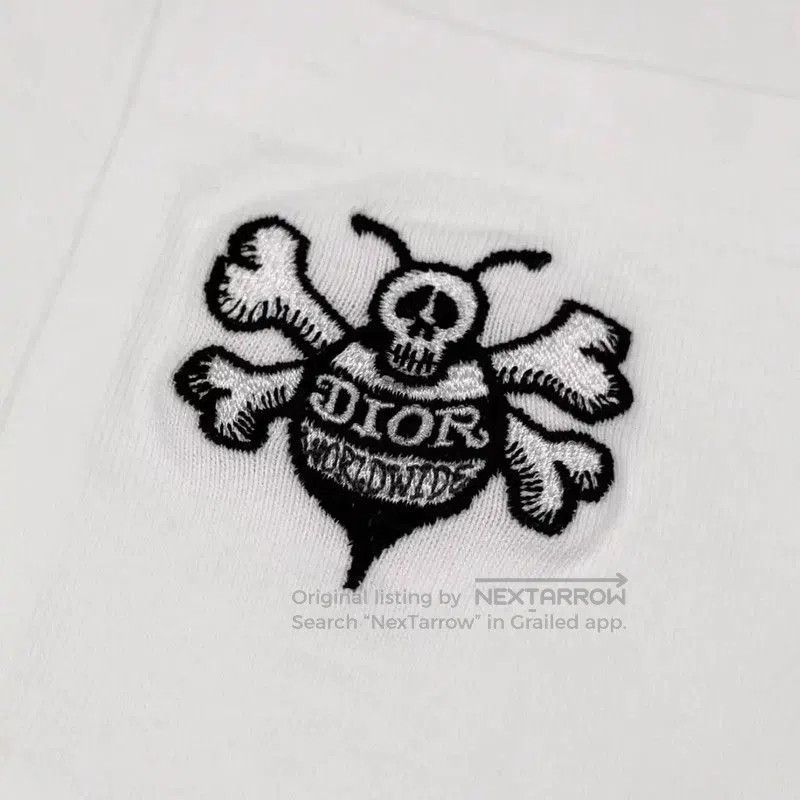 Dior Dior White Cotton Embroidered Men's T-Shirt . Size US XS / EU 42 / 0 - 2 Thumbnail