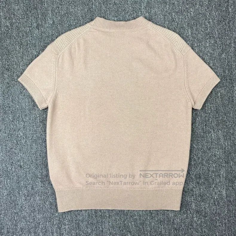 Hermes Hermes Light Pink 100% Cashmere Short Sleeve Knit Top Size S / US 4 / IT 40 - 3 Thumbnail