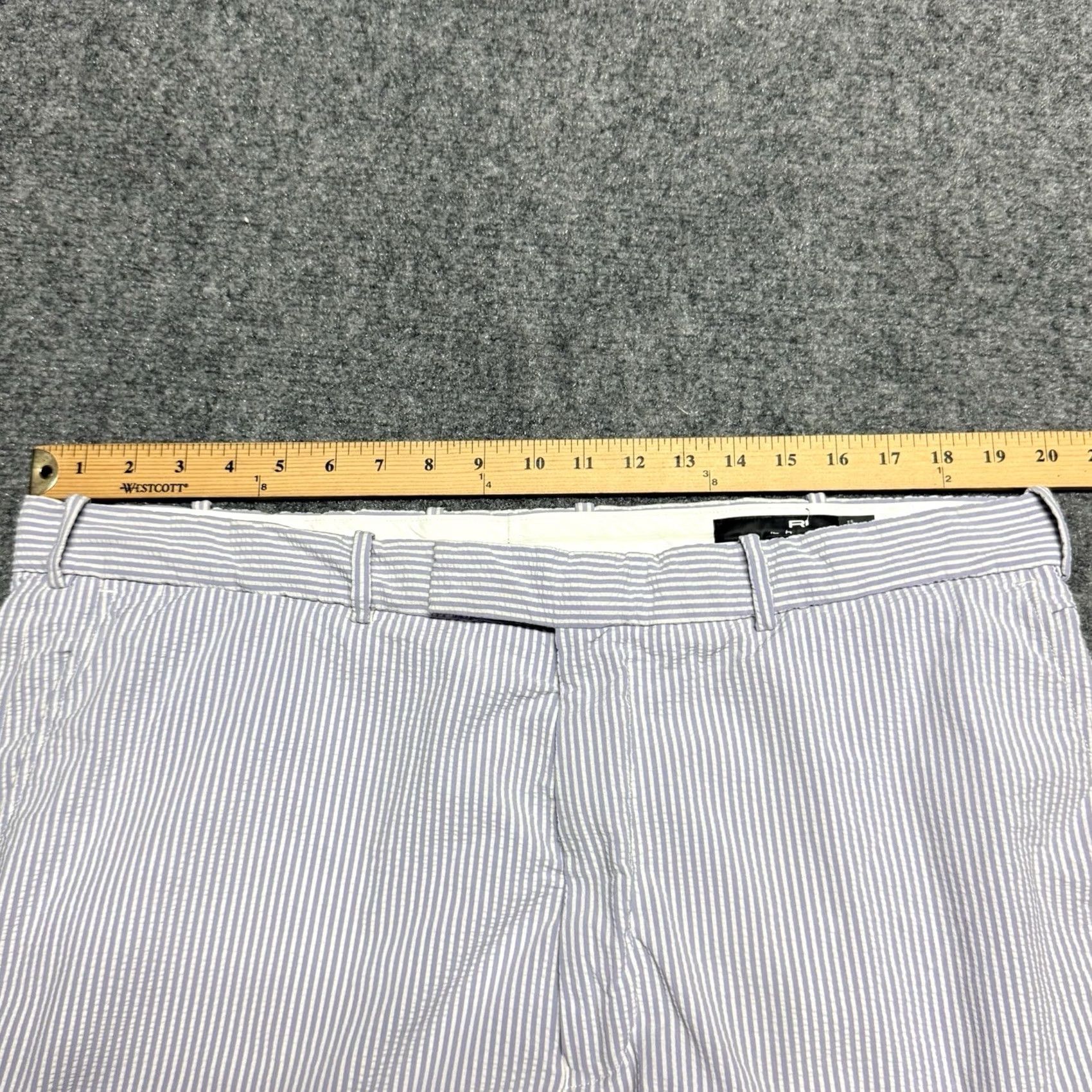 RLX Ralph Lauren VINTAGE RLX Ralph Lauren Shorts 40 Blue White Striped Seersucker Golf Stretch Preppy Size US 40 / EU 56 - 5 Thumbnail