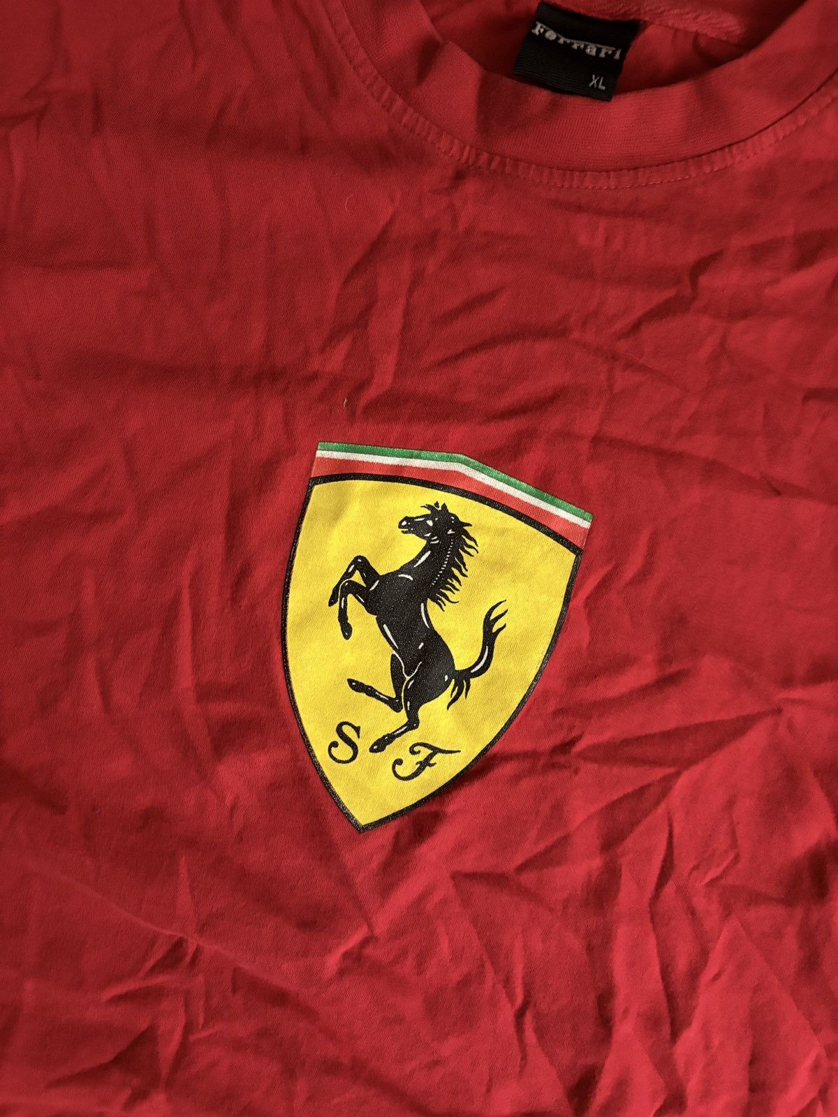 Ferrari Vintage 2000s Ferrari Official Red Men's Racing Formula 1 Size US XL / EU 56 / 4 - 2 Thumbnail