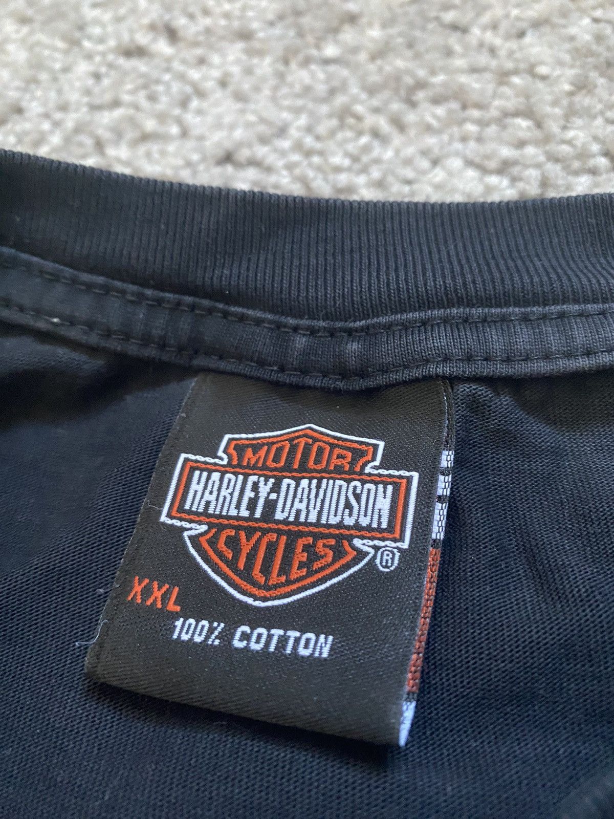 Harley Davidson × Vintage Vintage Faded Distressed Harley Davidson Tee Shirt Size US XXL / EU 58 / 5 - 7 Thumbnail