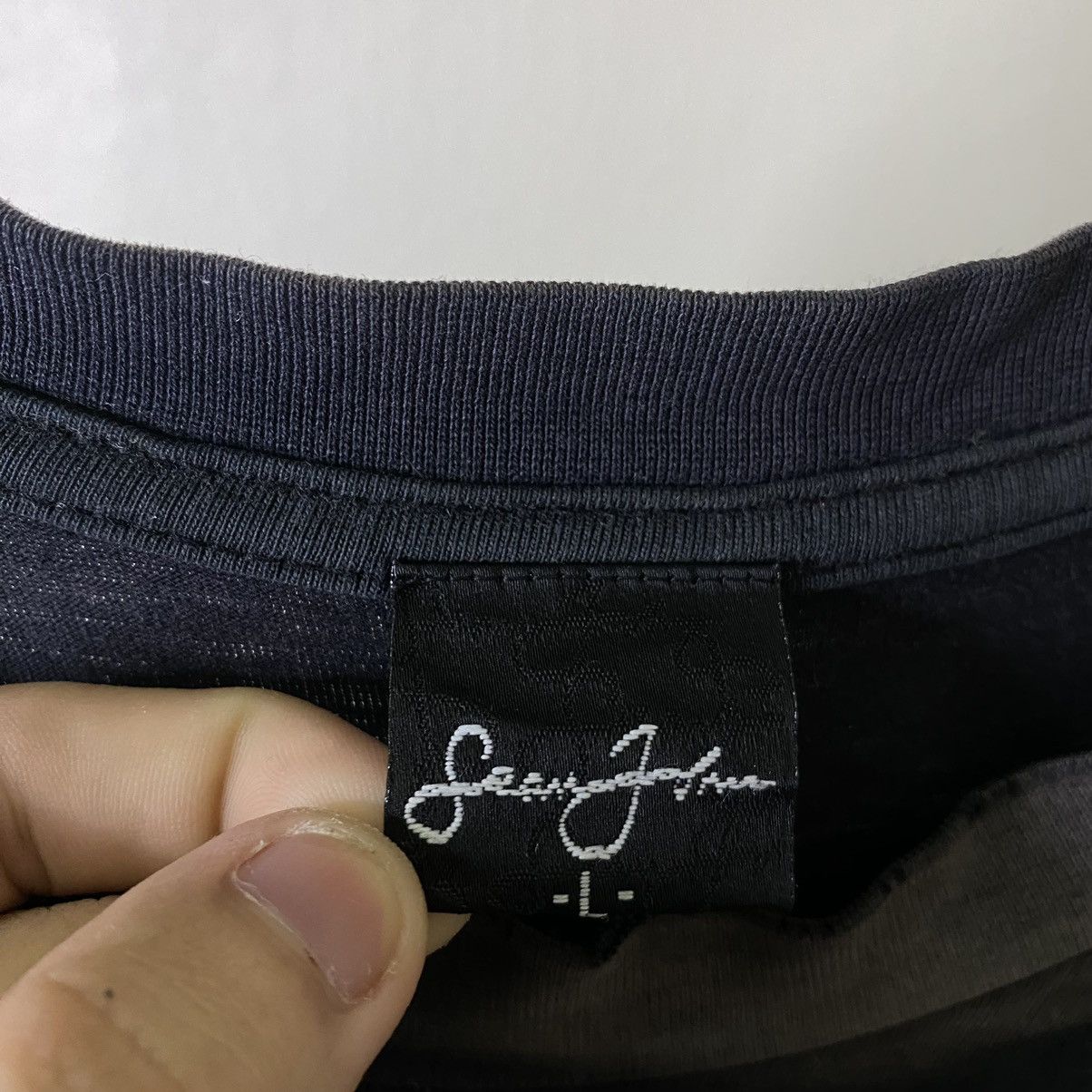 Sean John × Vintage Vintage Y2K Sean John Katakana Script Faded Black Tee Size US M / EU 48-50 / 2 - 4 Thumbnail