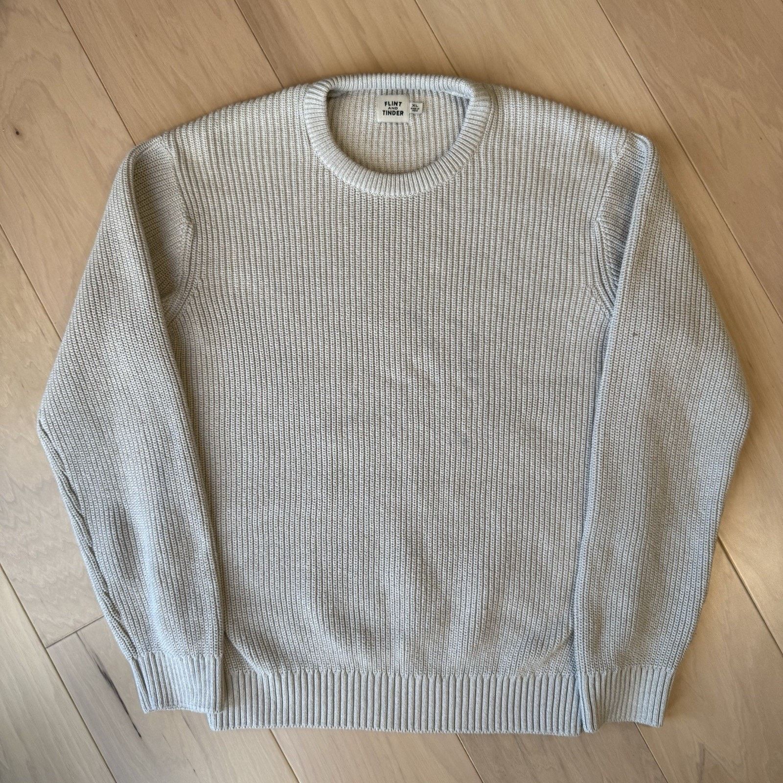Flint And Tinder Flint and Tinder Bolinas Sweater XL Beige Casual Minimalist Size US XL / EU 56 / 4 - 2 Thumbnail