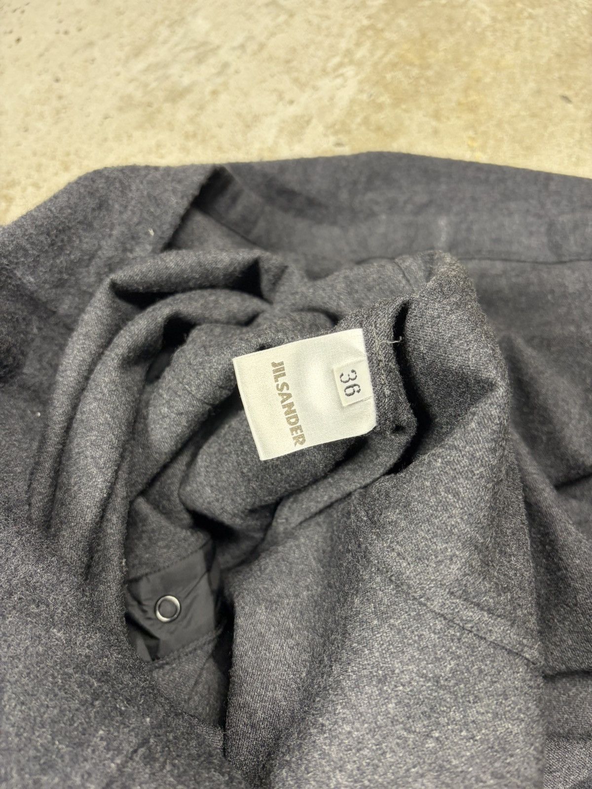 Jil Sander Jil Sander Virgin Wool Blend Black/Gray Long Sleeve Dress Size XS / US 0-2 / IT 36-38 - 9 Thumbnail