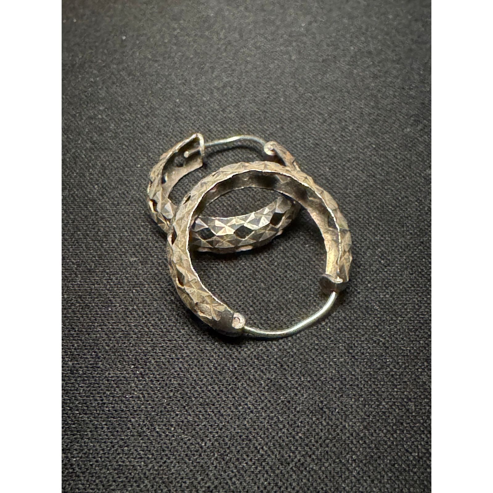 Other 925 Sterling Silver Vintage Hoop Earrings Size ONE SIZE - 5 Thumbnail