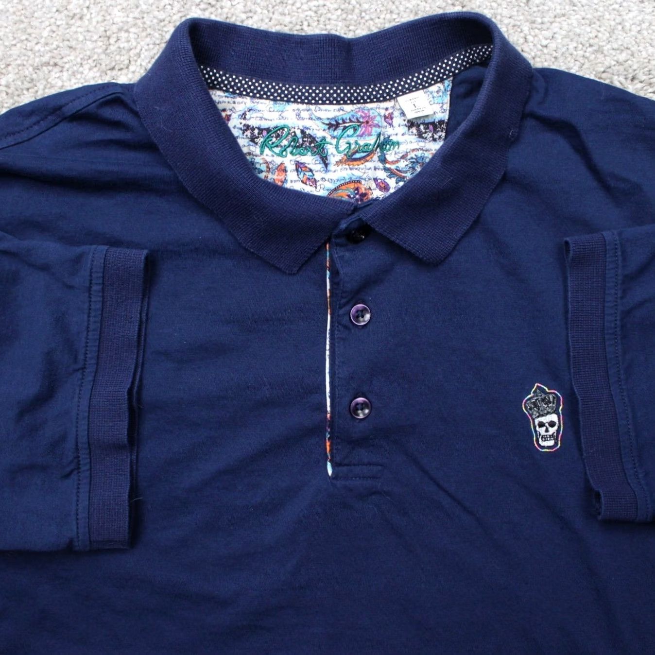 Robert Graham Robert Graham Polo Shirt Mens Large Blue Classic Fit 100% Cotton Short Sleeve Polo Shirt Mens Large Blue Classic Fit 100% Cotton Short Sleeve Size US L / EU 52-54 / 3 - 2 Thumbnail