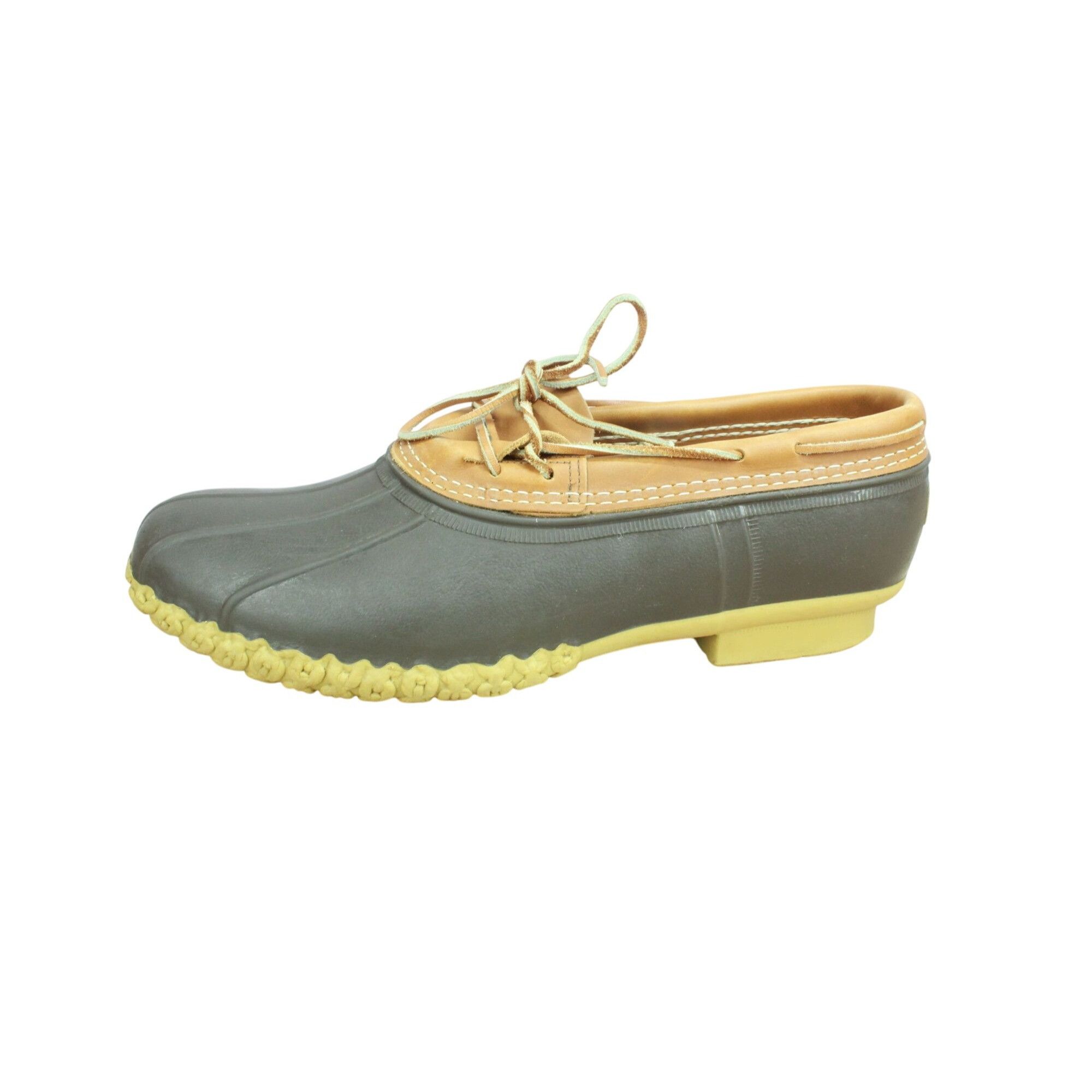 L.L. Bean × Leather LL Bean Rubber Slip On Unlined Moccasin Gumshoes Duck Boots Size US 14 / EU 47 - 1 Thumbnail