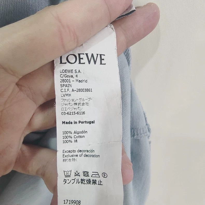 Loewe loewe embroidered blue t-shirt size small-2507 Size US S / EU 44-46 / 1 - 6 Thumbnail