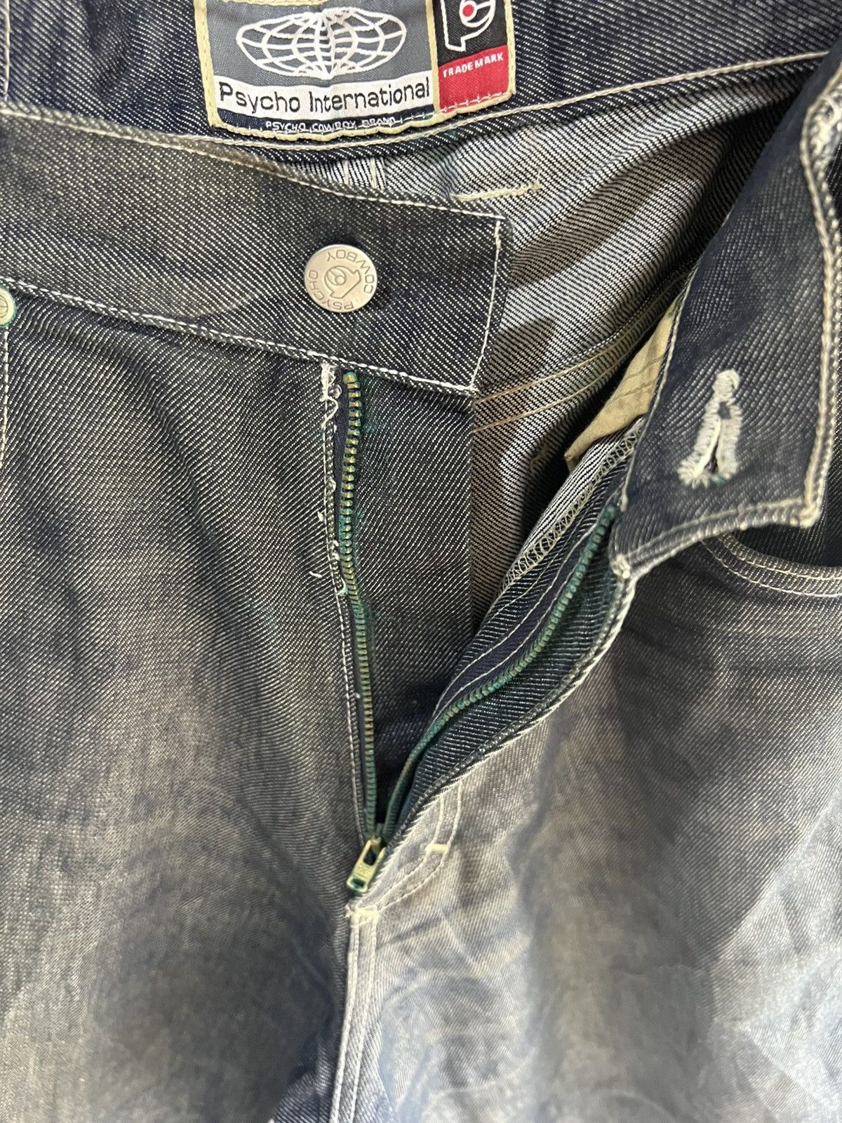 Other 🔥Made in Italy Psycho Cowboy Distressed Baggy Denim Size US 34 / EU 50 - 11 Thumbnail