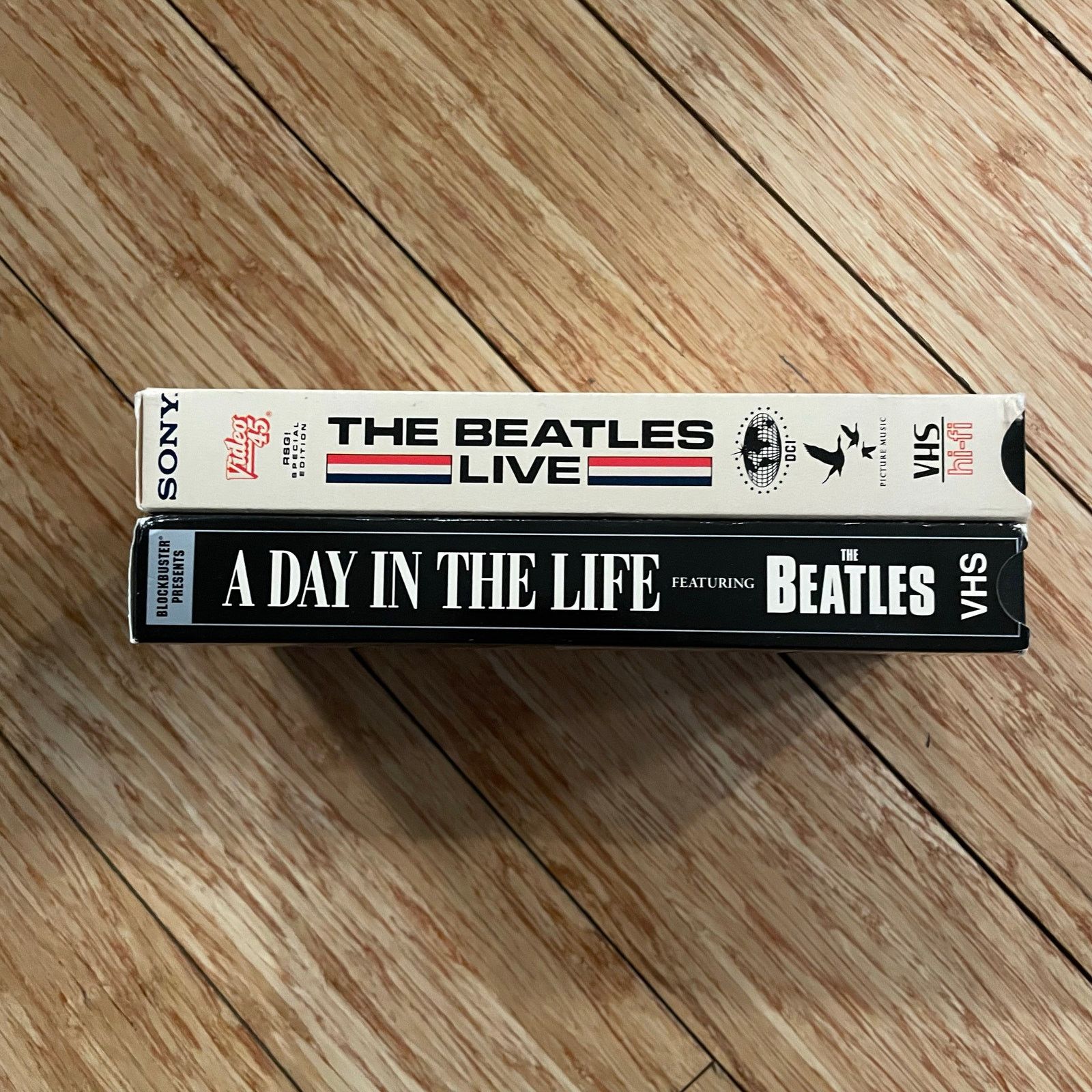 INTENTIONALLY BLANK (2) Beatles VHS Tapes concert documentary vintage retro Size ONE SIZE - 2 Thumbnail