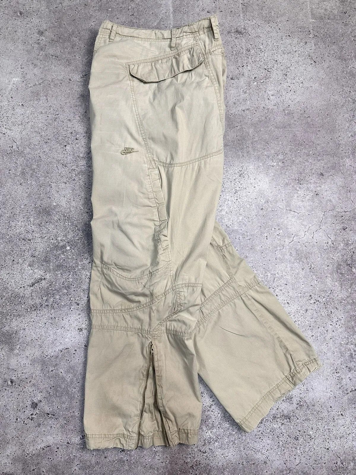 Nike Vintage Nike Cargo Baggy Japan Avantgarde Faded Bontage Y2K Size US 36 / EU 52 - 14 Thumbnail