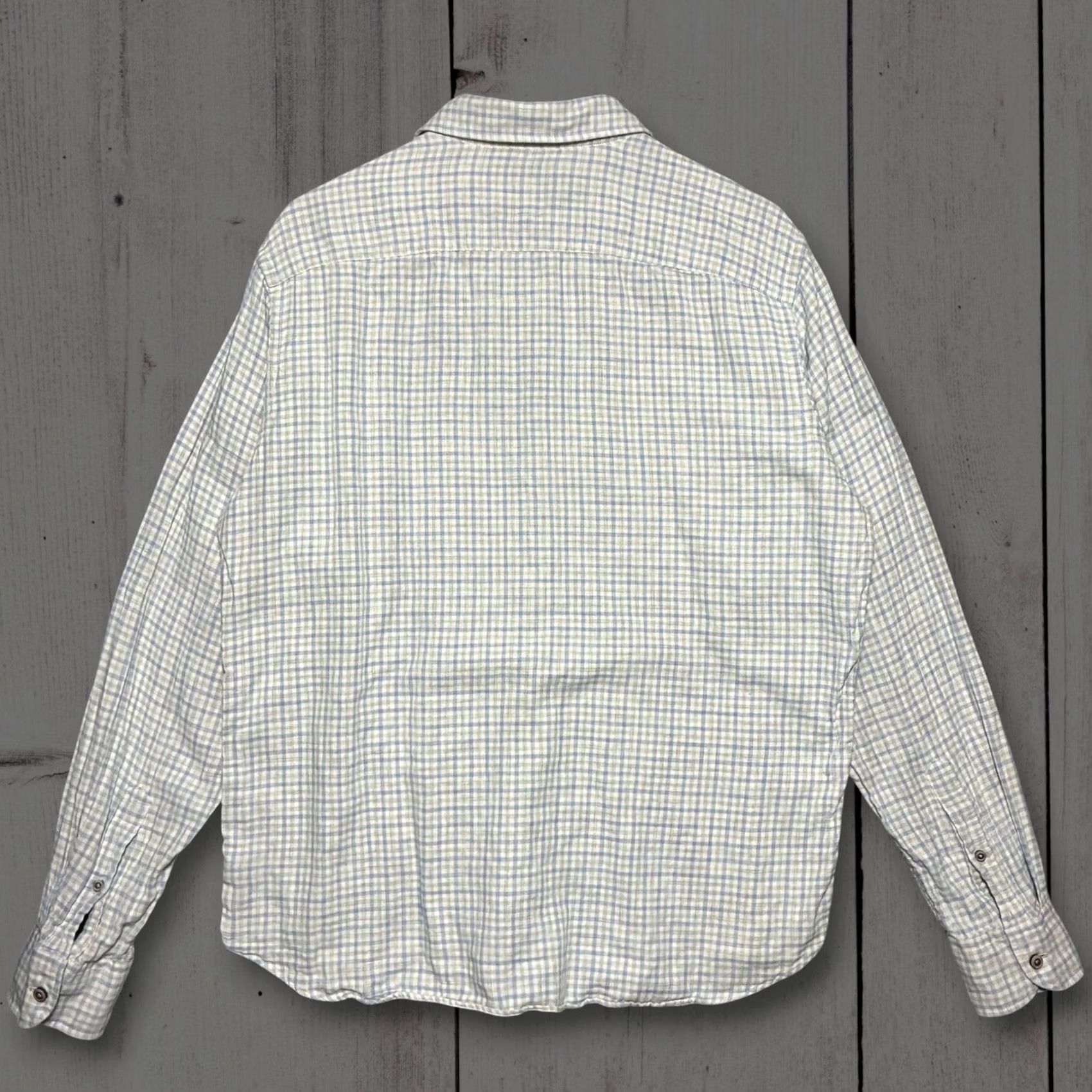 UNTUCKit UNTUCKit Gingham Check Slim Fit Button Down Shirt Mens XL Blue Grey Shirt Mens XL Blue Grey Size US XL / EU 56 / 4 - 3 Thumbnail