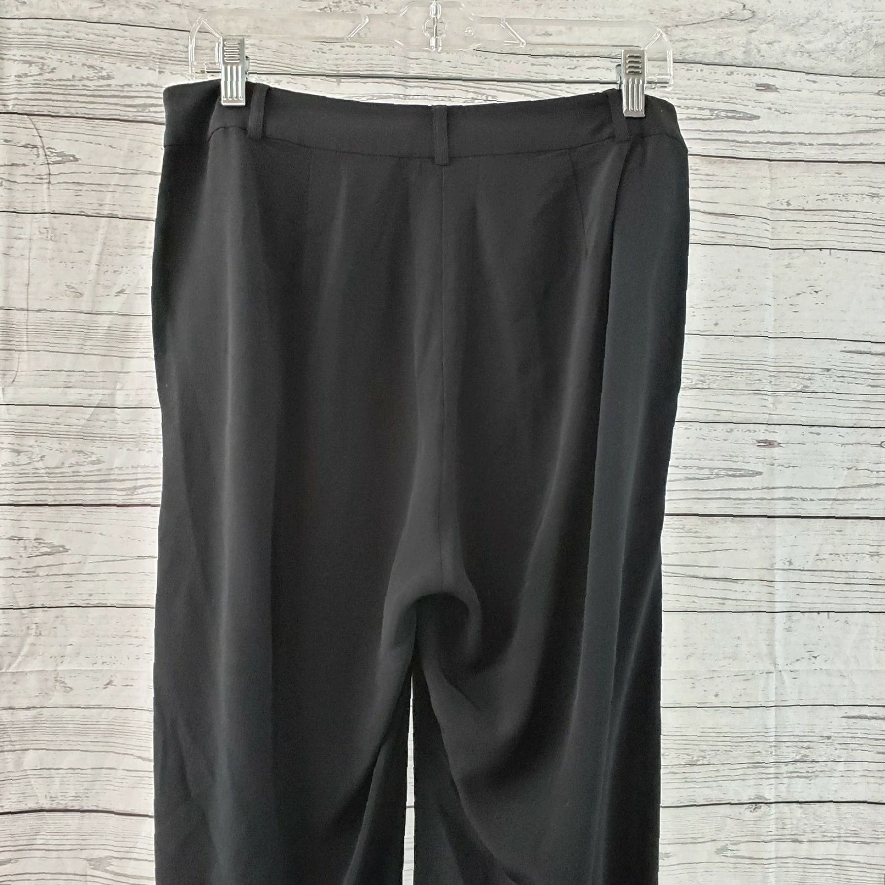 Eileen Fisher Eileen Fisher Womens Pants Sz 4 Solid Black Tencel Viscose Straight Leg Mid Rise Size 27" / US 4 / IT 40 - 5 Thumbnail