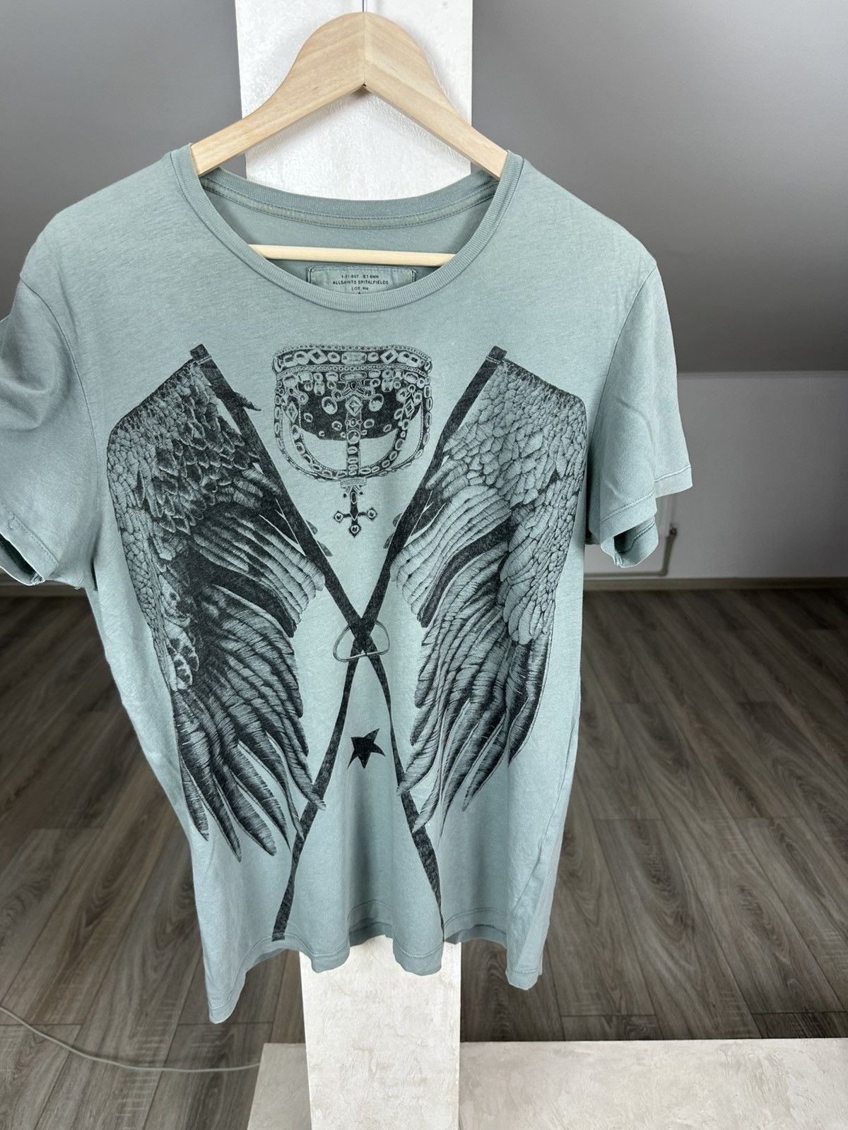 Allsaints Allsaints Luxury Art Overprinted Affliction Style Tee Size US M / EU 48-50 / 2 - 2 Thumbnail