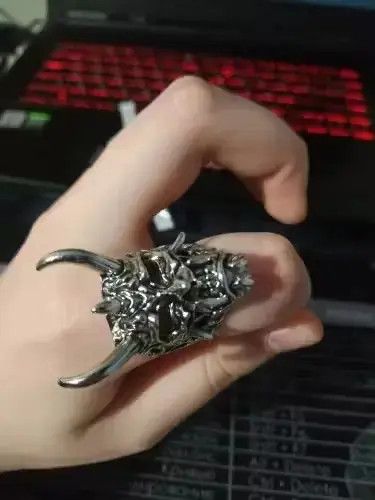 Ring Of Fire Shimigami Adjustable Ring Size ONE SIZE - 4 Thumbnail