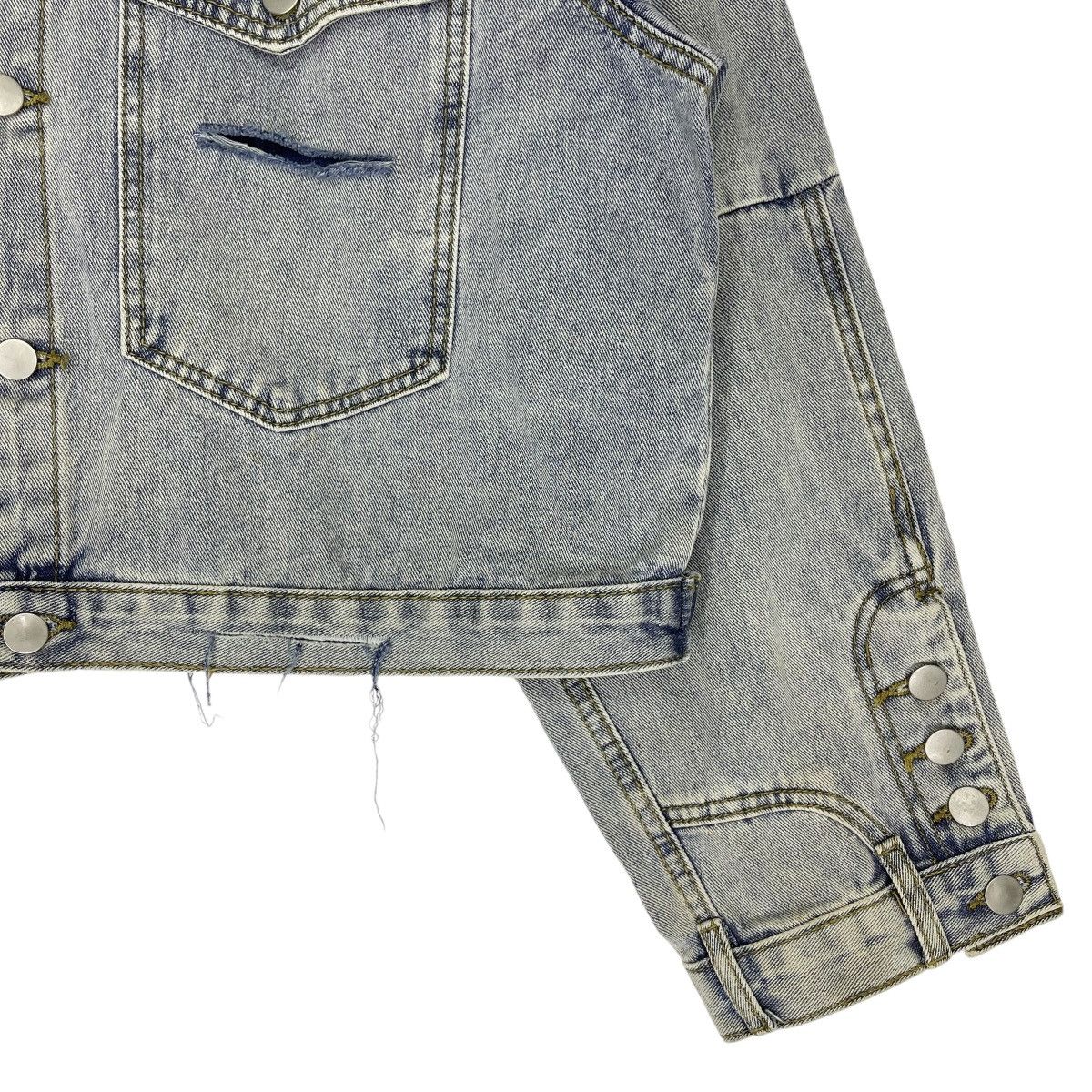 Boohoo Boohoo Distressed Deconstructed Denim Jacket Size M / US 6-8 / IT 42-44 - 5 Thumbnail
