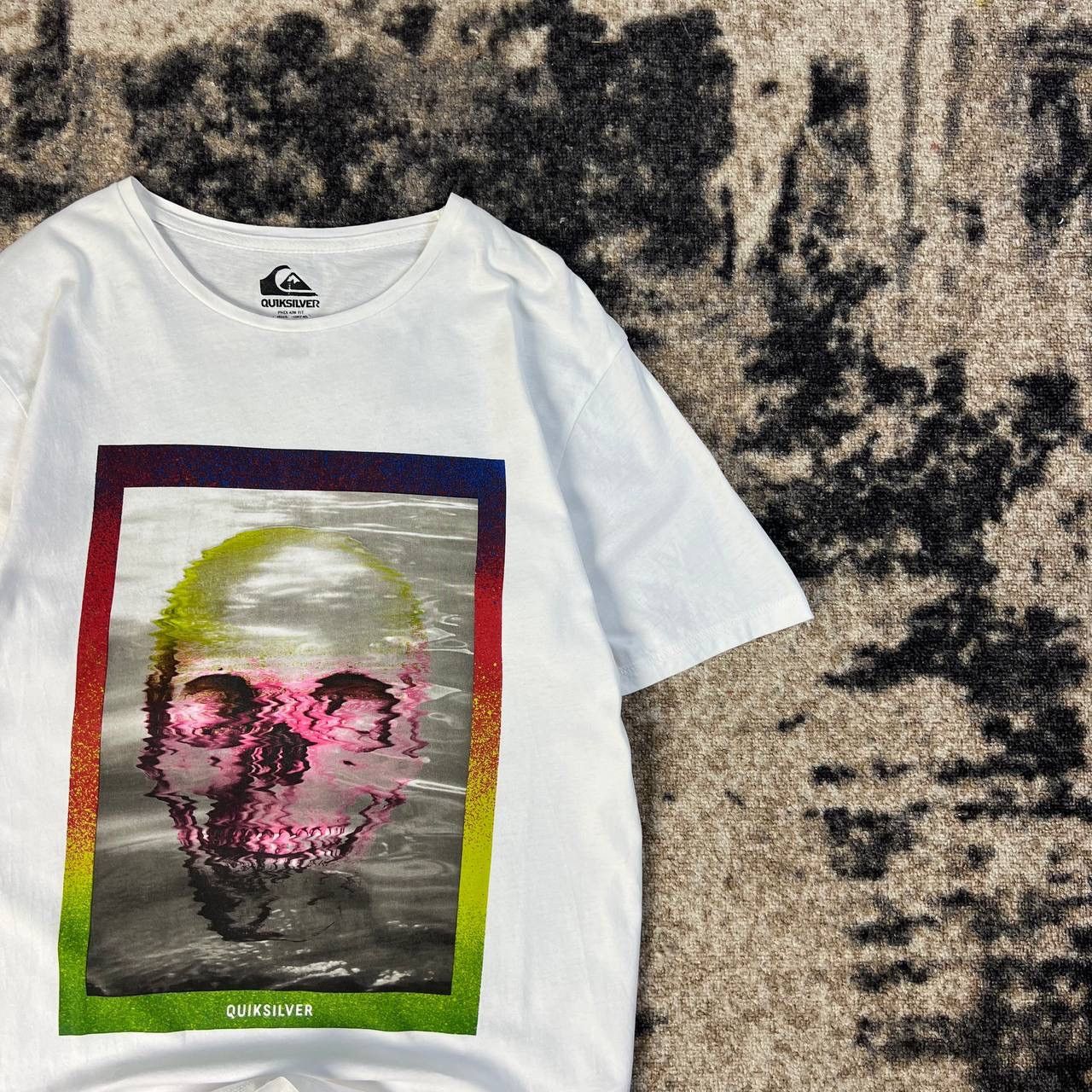Quiksilver Quiksilver Vintage Blur Big Skull Logo Surf T-Shirt 2TS4 Size US S / EU 44-46 / 1 - 2 Thumbnail