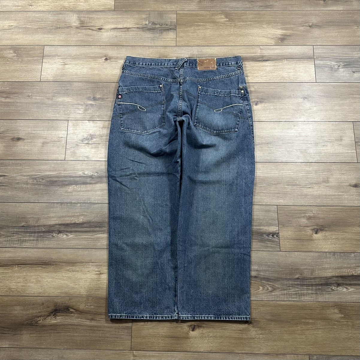 Other Vintage 2000s Y2K Culture Dark Wash Wide Leg Jeans Size US 40 / EU 56 - 4 Thumbnail