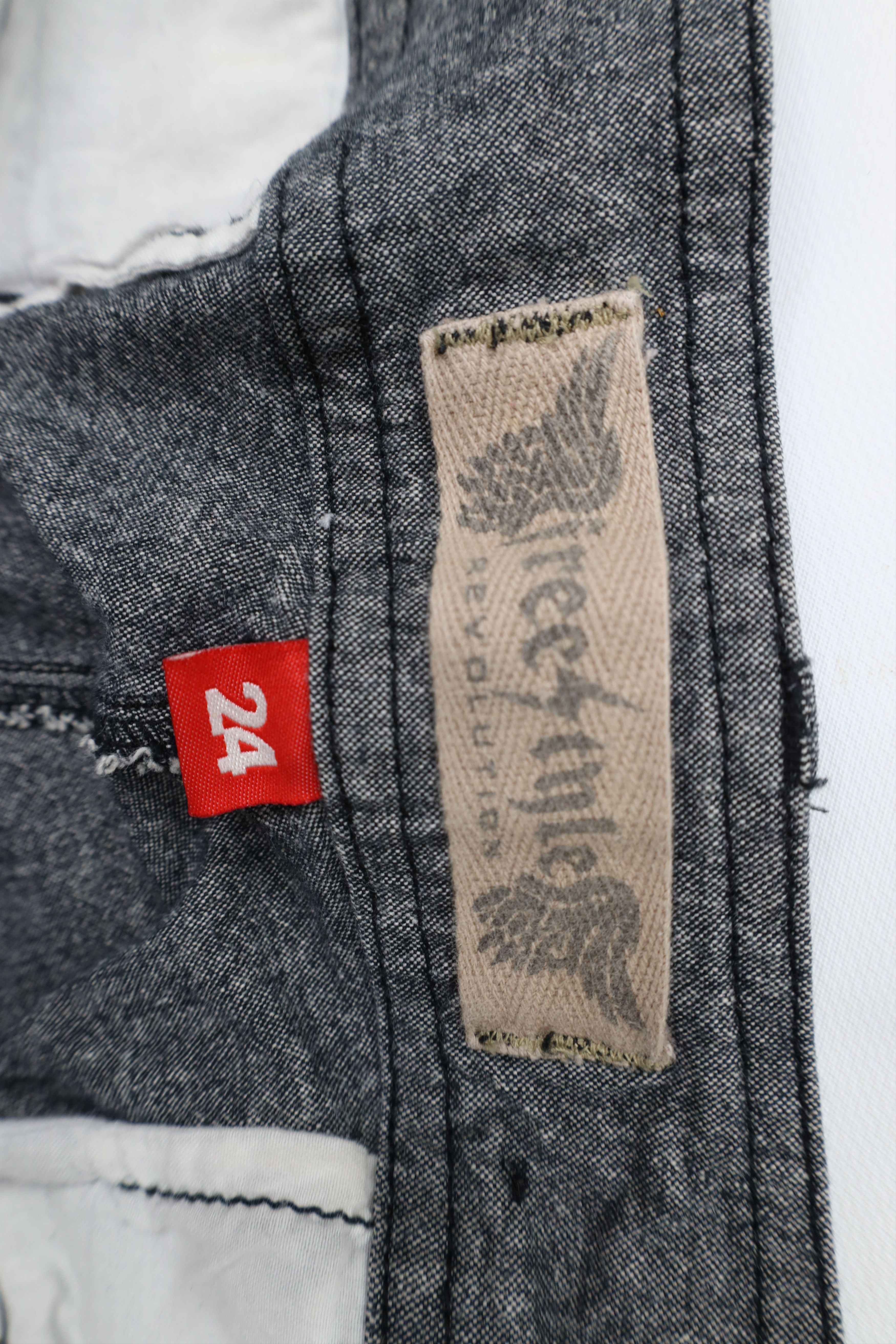 Vintage Vintage Y2K Babydoll Thick Stitch Stretch Bell Bottoms Jeans Size 24" / US 00 / IT 34 - 9 Thumbnail