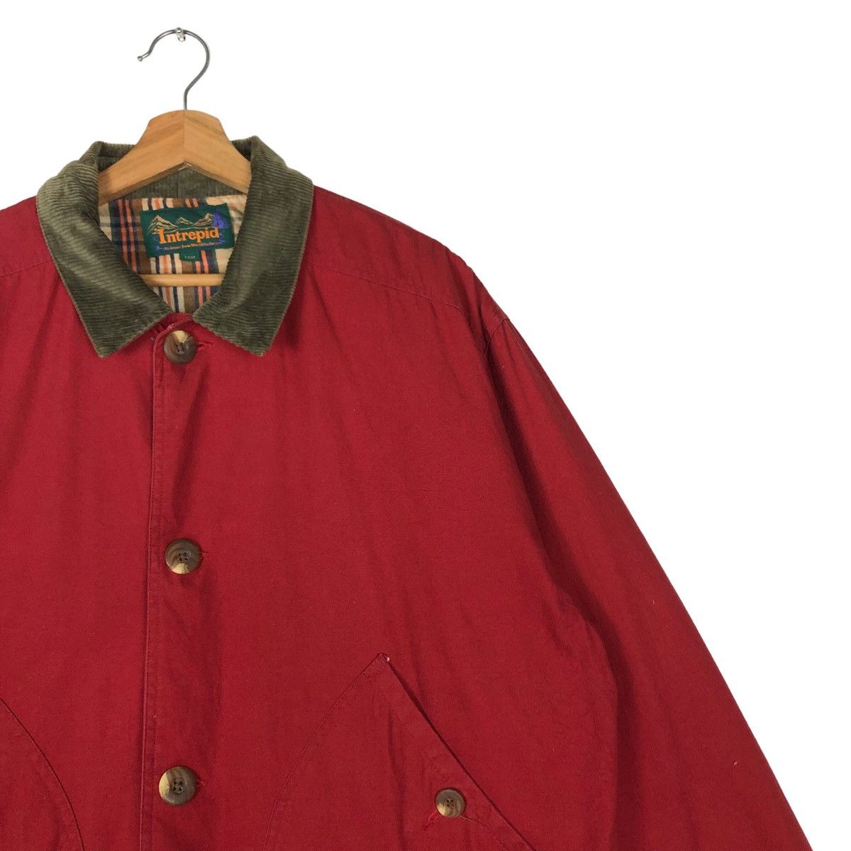 Japanese Brand 🔥90’s Intrepid Chore Jacket Cargo Blanket Lining Tartan Size US L / EU 52-54 / 3 - 6 Thumbnail