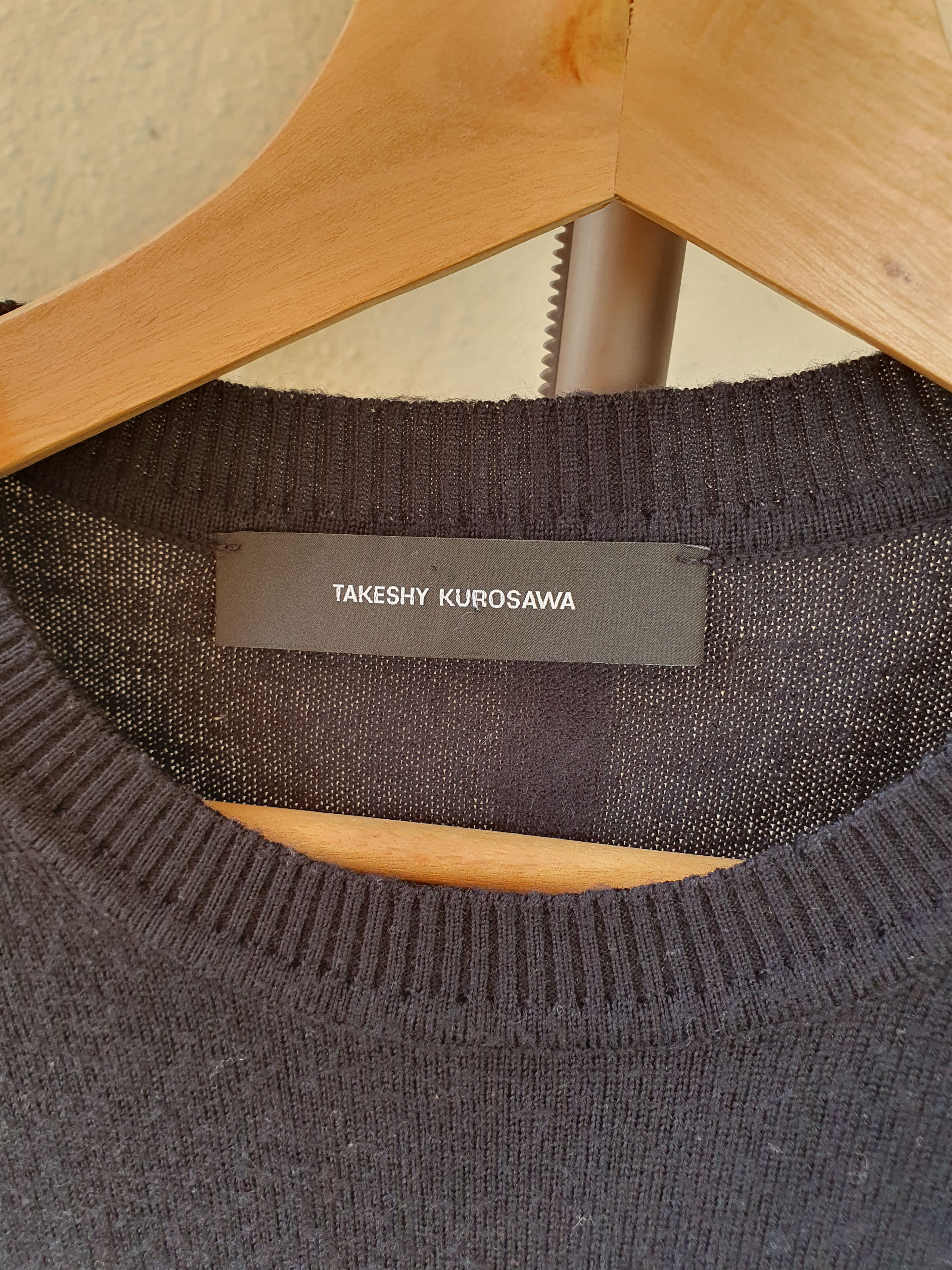 Takeshy Kurosawa Takeshy Kurosawa Spellout Sweater Merino Blend sz M Size US M / EU 48-50 / 2 - 2 Thumbnail